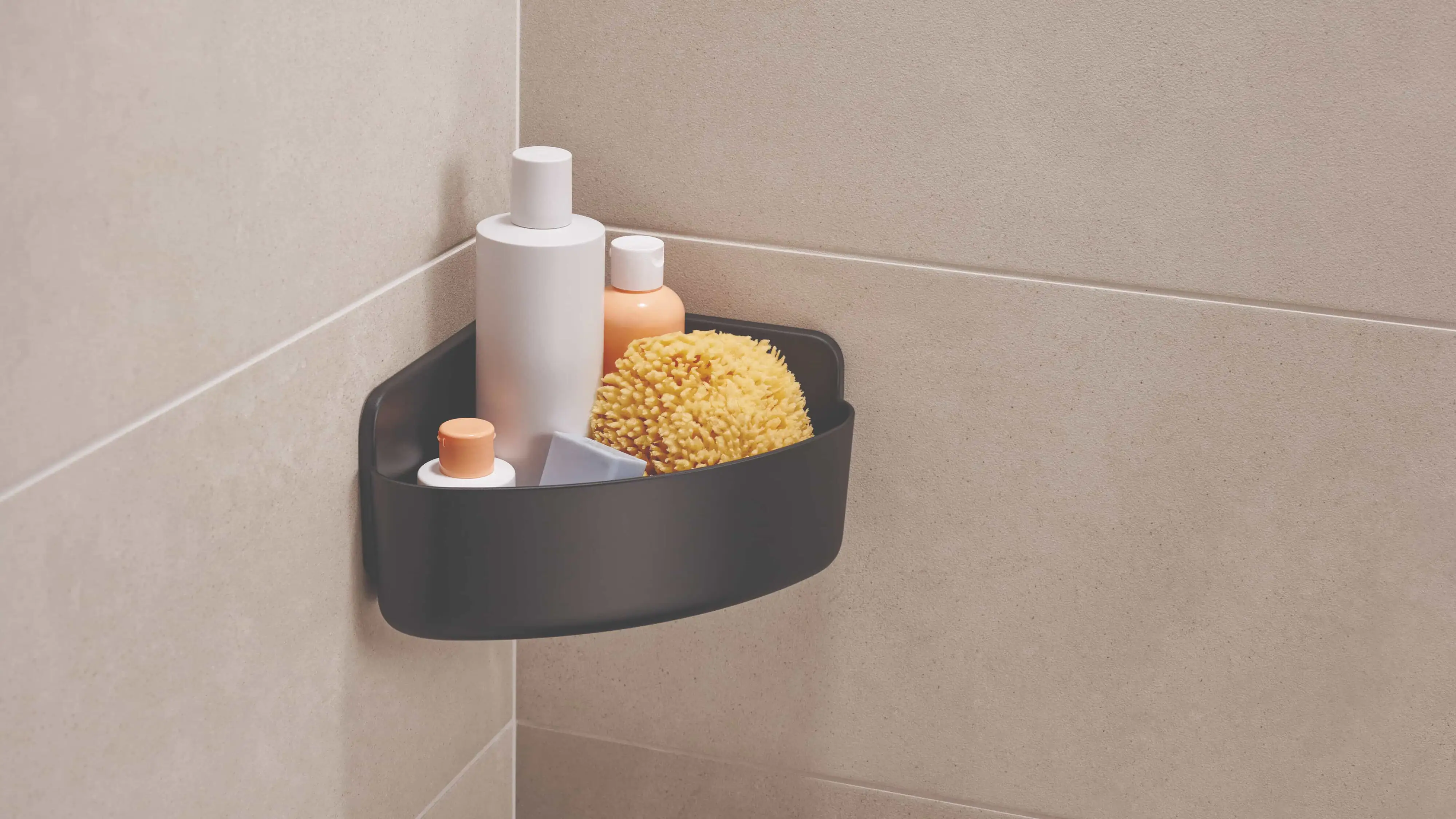 Tesa Eckduschkorb LAVAA Größe M zum Kleben