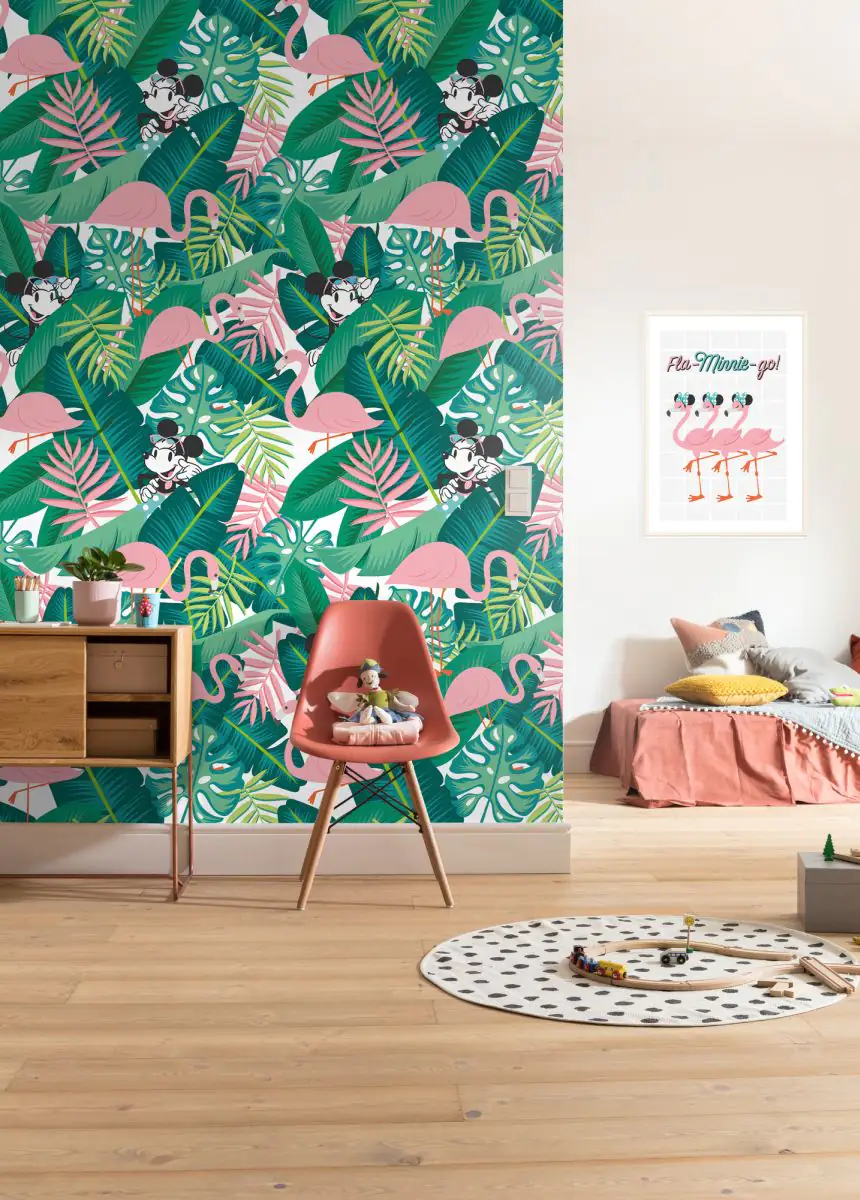 4055065510106_1 Komar Vlies Fototapete Minnie Tropical 200 x 280 cm
