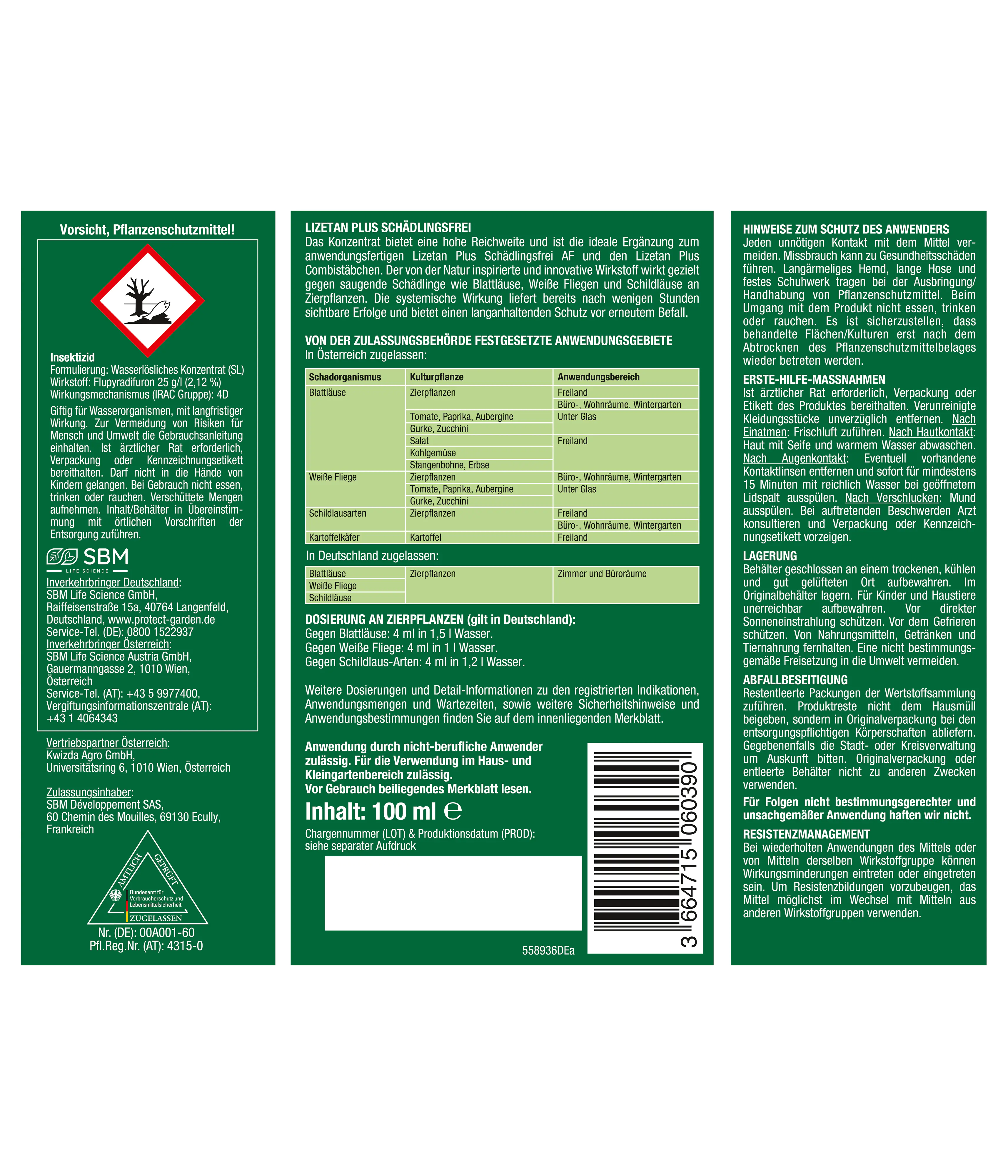 Protect Garden Lizetan Plus Schädlingsfrei 100 ml