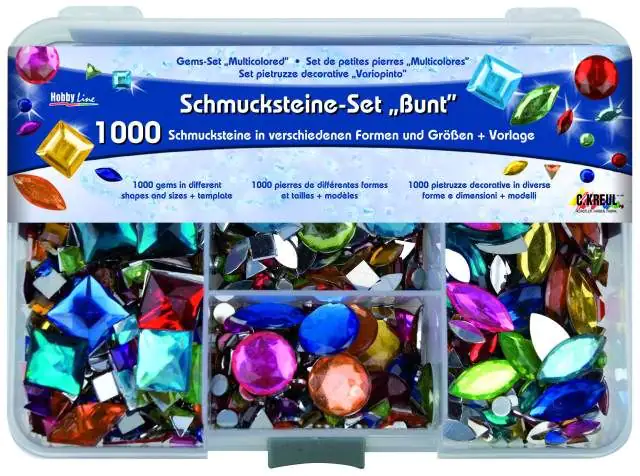 Kreul Schmucksteine Set Bunt