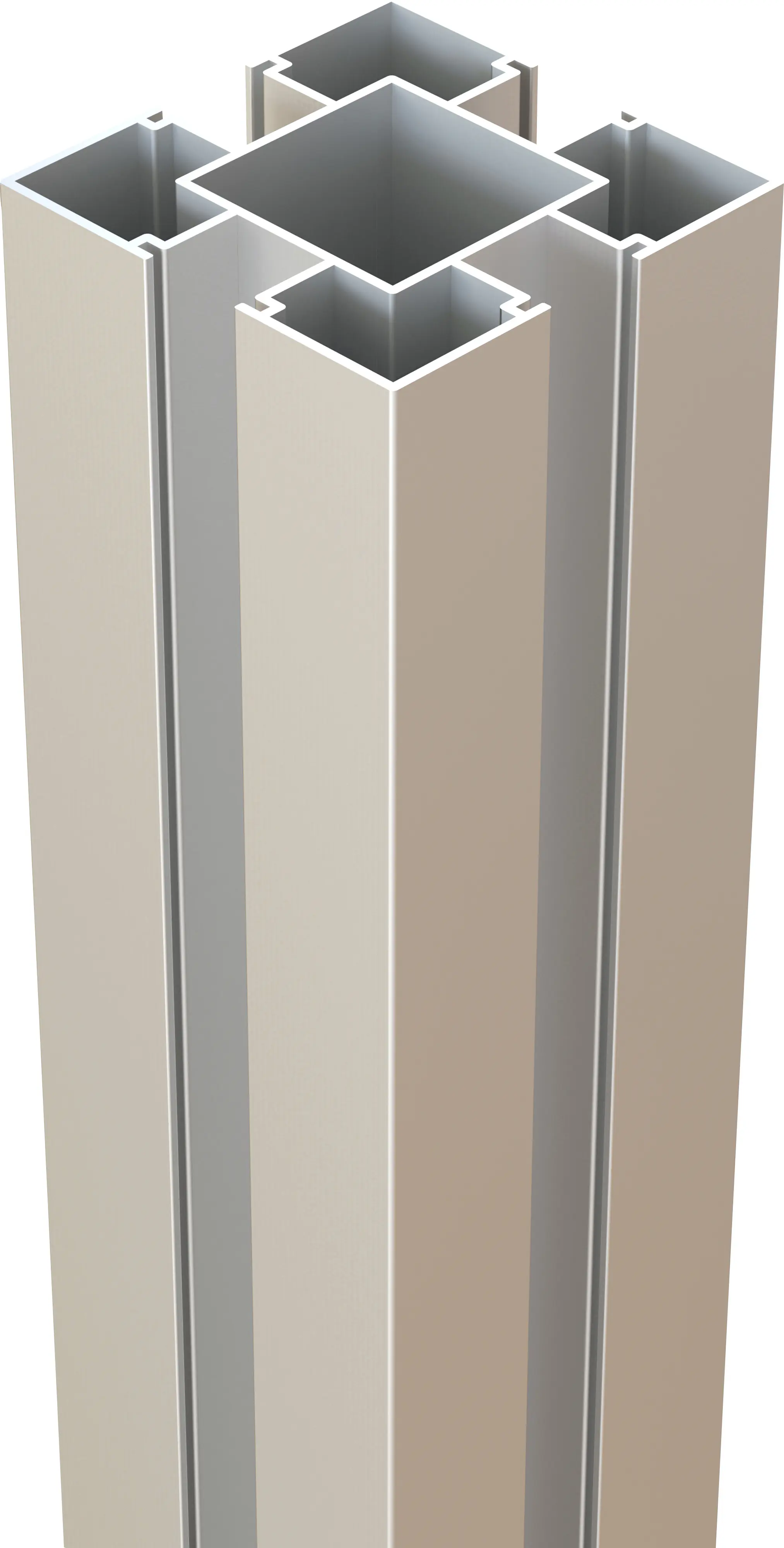 Osmo Alufosten Multi-Fence HPL Elegance & Alu-Fence 200 cm, 9 x 9 cm, Alu