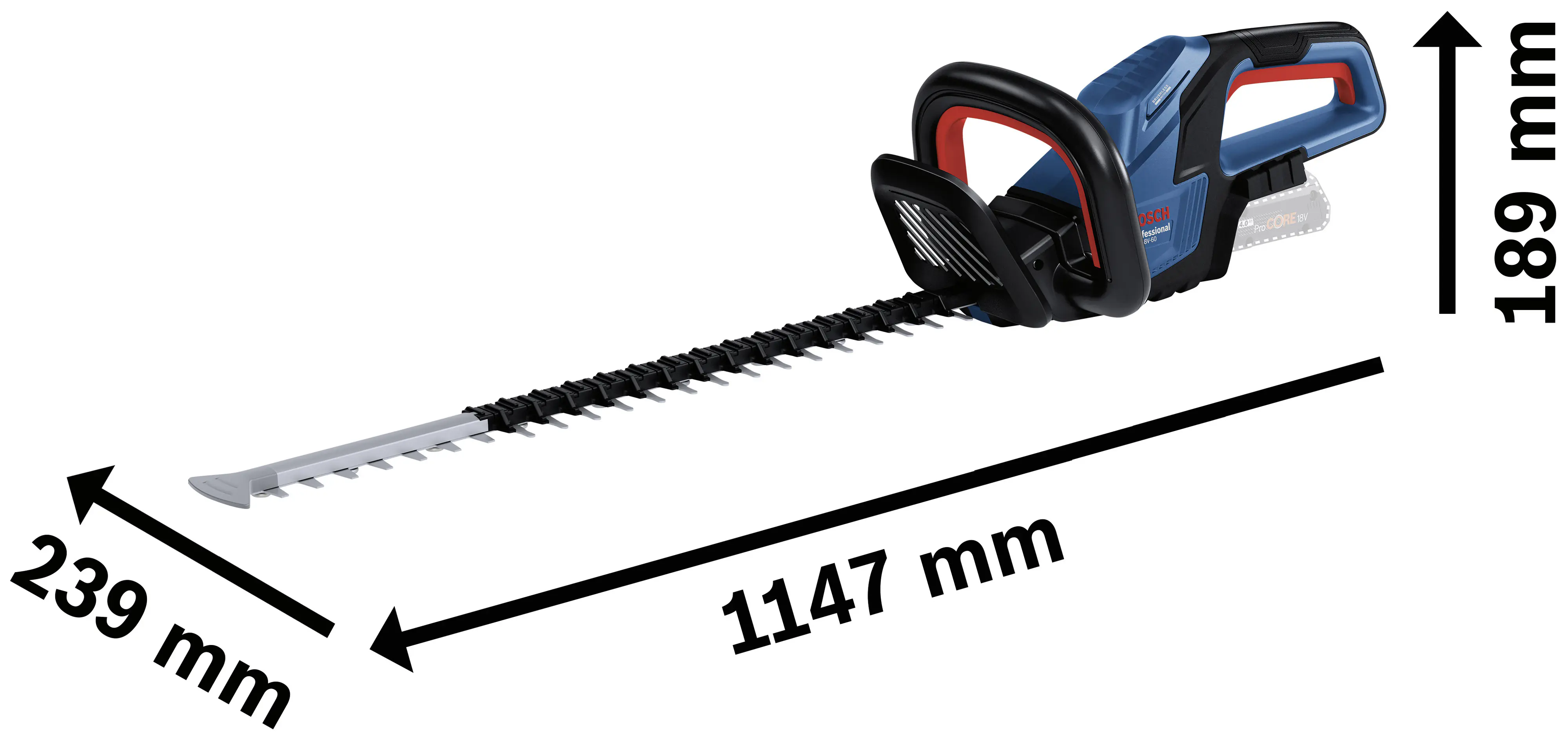 Bosch Professional Akku-Heckenschere GHE 18V-60 Solo Bosch Professional Akku-Heckenschere GHE 18V-60 Solo