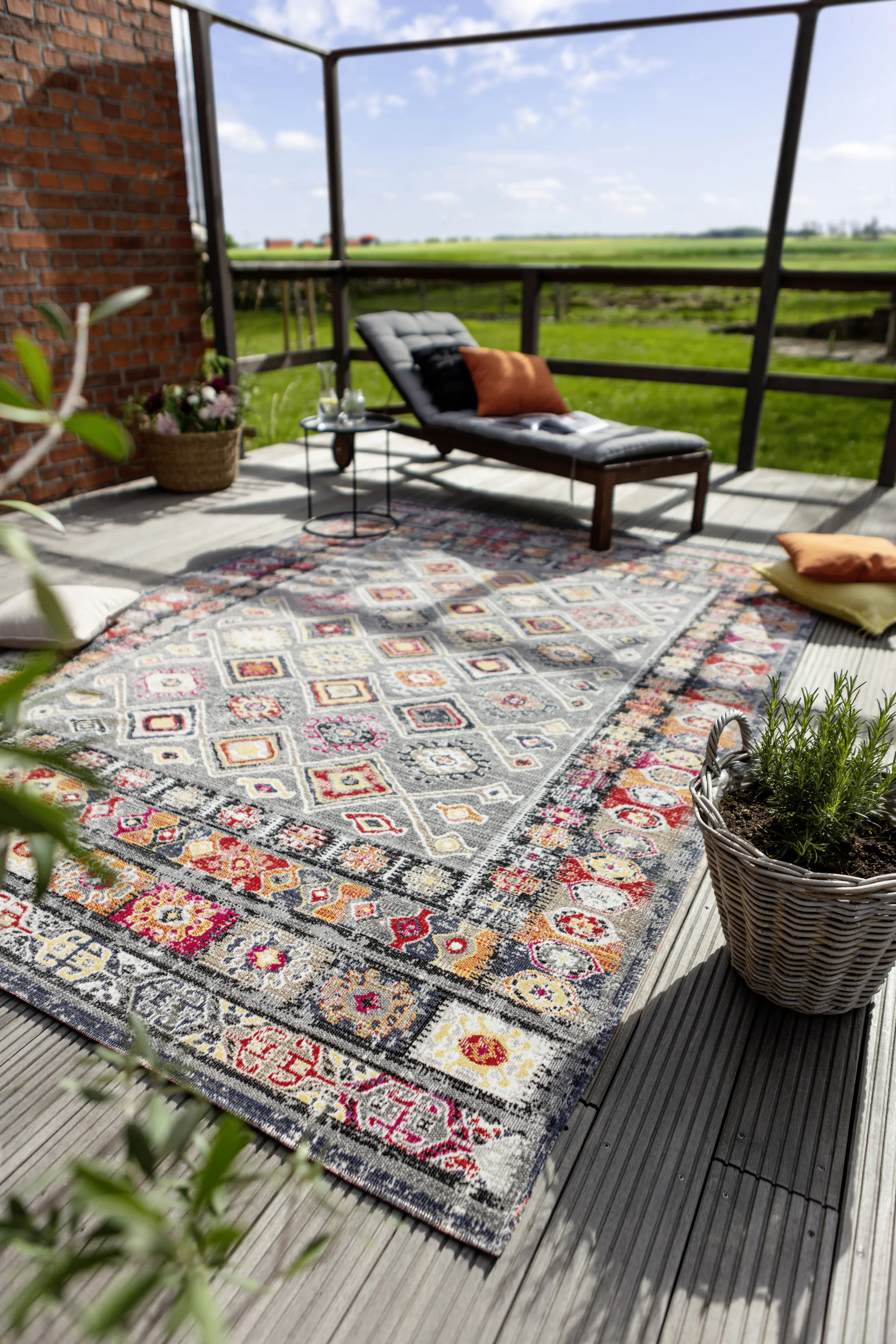 Andiamo In- und Outdoorteppich Bonnie multicolor hell, 160 x 230 cm