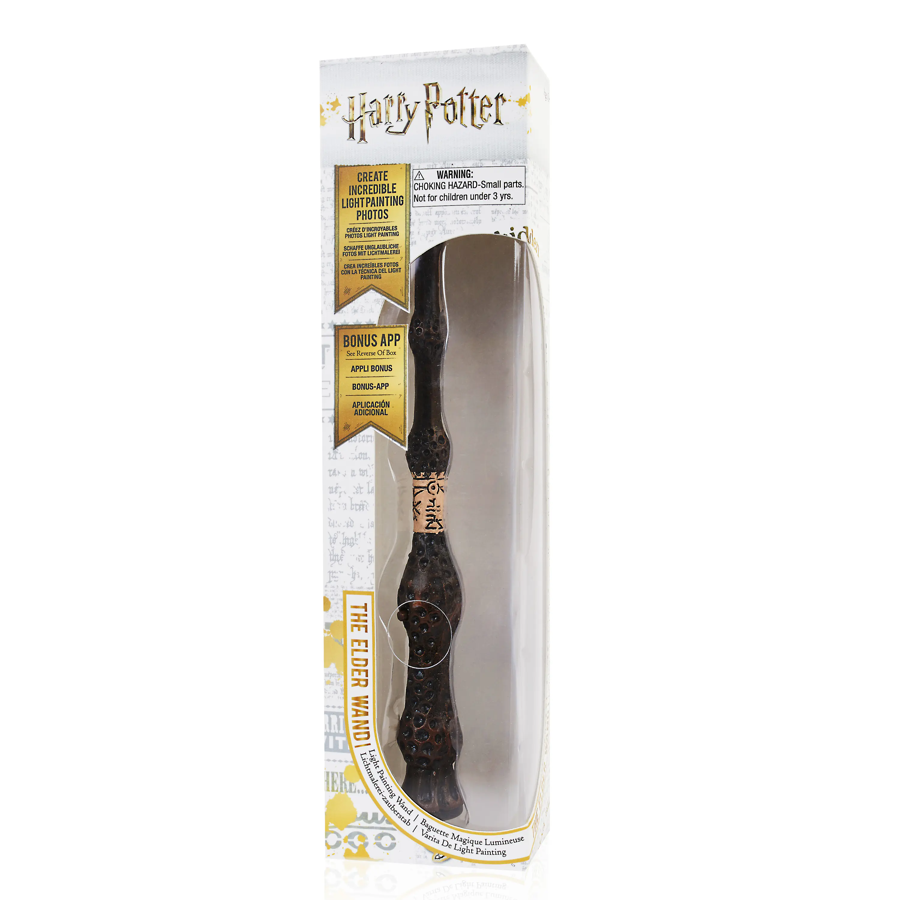 Waiky Harry Potter Zauberstab Elderstab mit LED-Spitze aus Harz ca. 18 cm