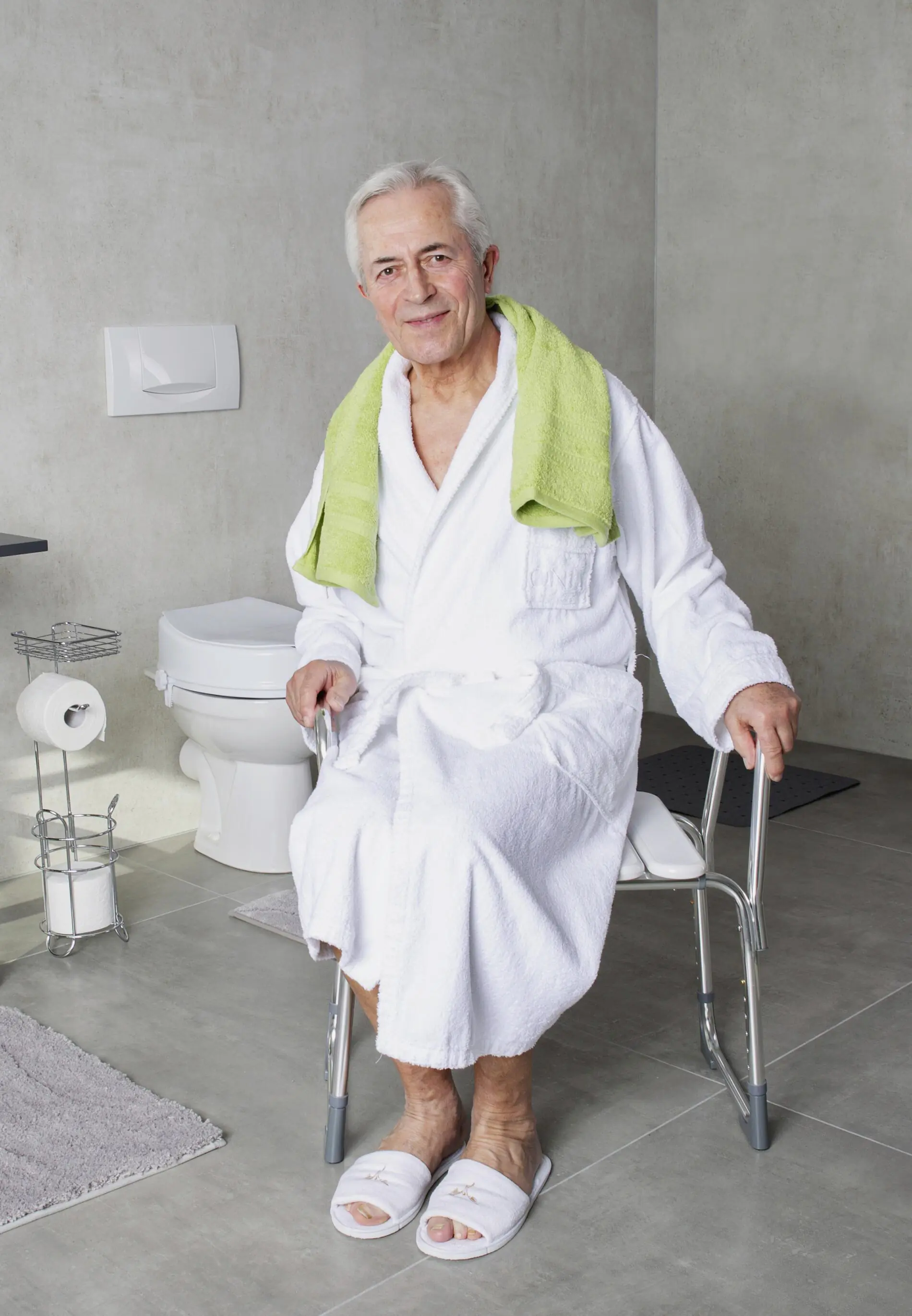 Ridder Armlehnen für Bad-Hocker Pro, chromfarben, Aluminium