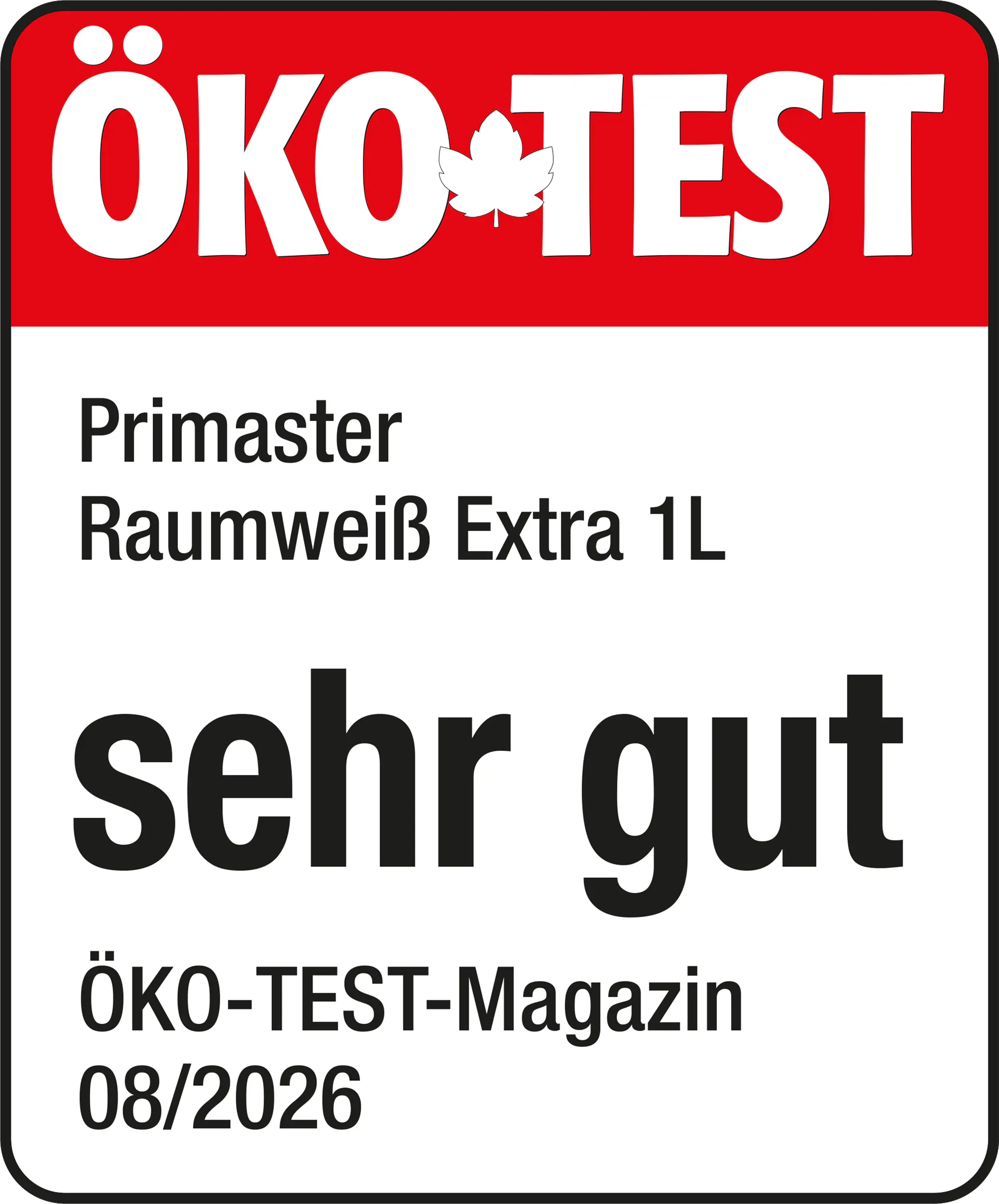 Primaster Raumweiß Extra Wandfarbe matt weiß 1 L