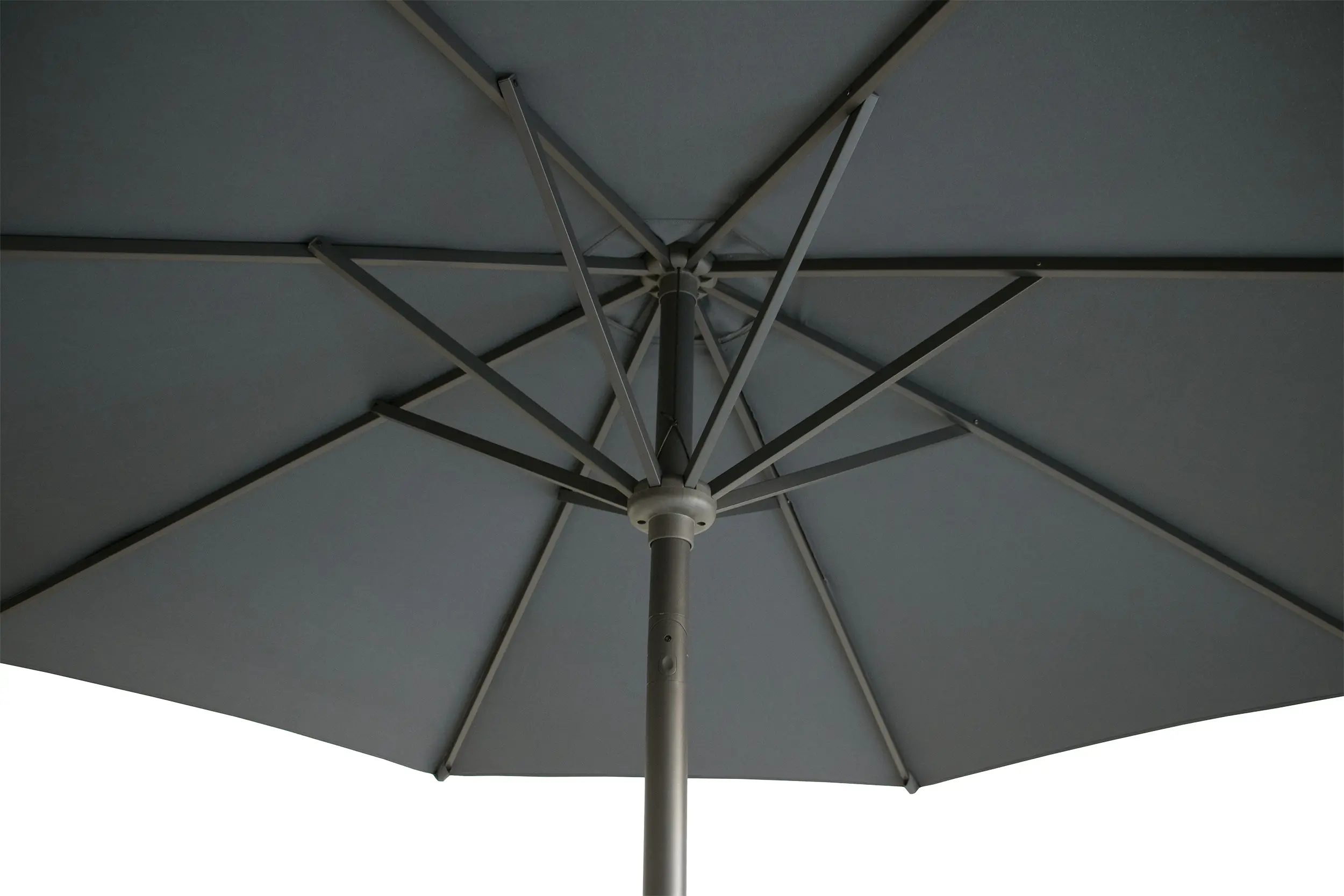 Primaster Sonnenschirm Kreta anthrazit/grau Ø 300 cm 