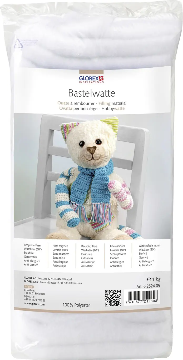 Hobby Time Bastelwatte weiß 1 kg