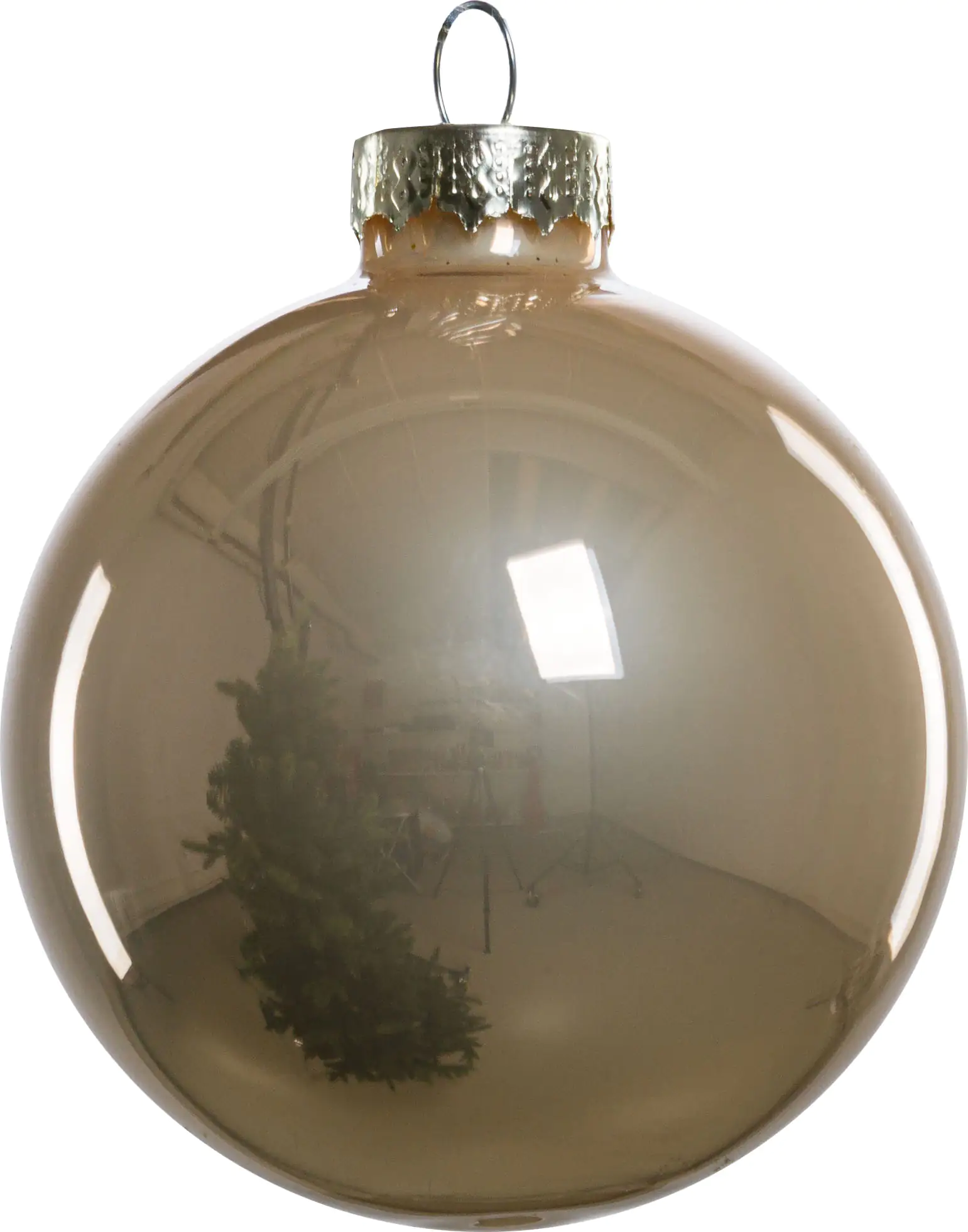 4333692642934_03 TrendLine Weihnachtskugeln aus Glas Ø 5/ 5,7/ 6,7 cm champagner 42 Stück
