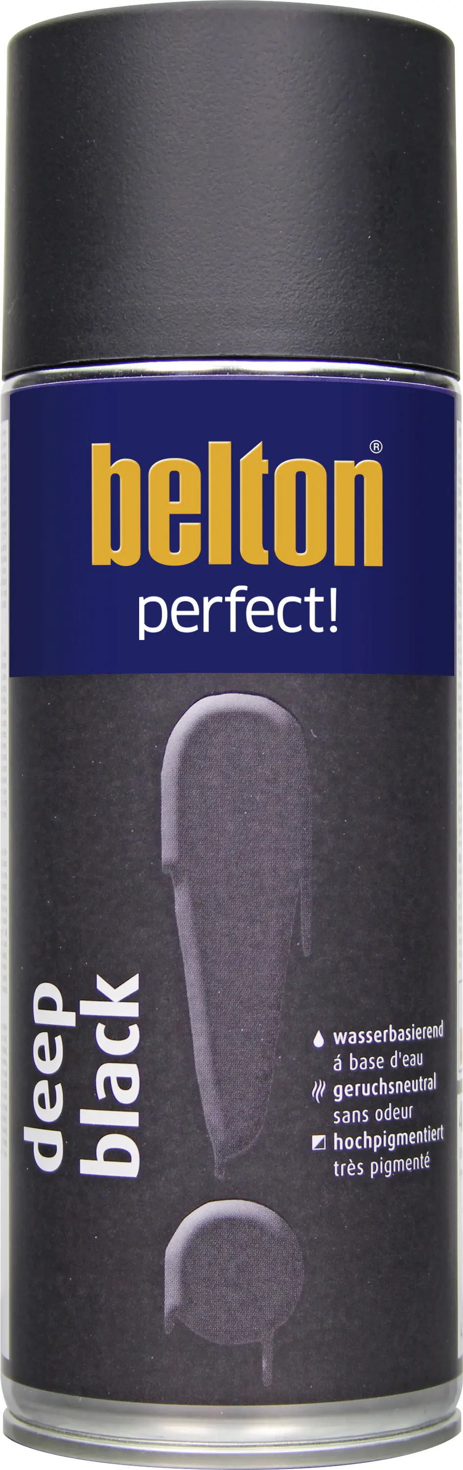 Belton perfect Lackspray 400 ml Deep black seidenmatt