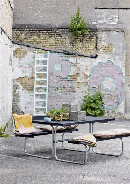 Plus Kombimöbel Classic 177 x 166 x 75 cm mit 1 Rückenlehne, schwarz