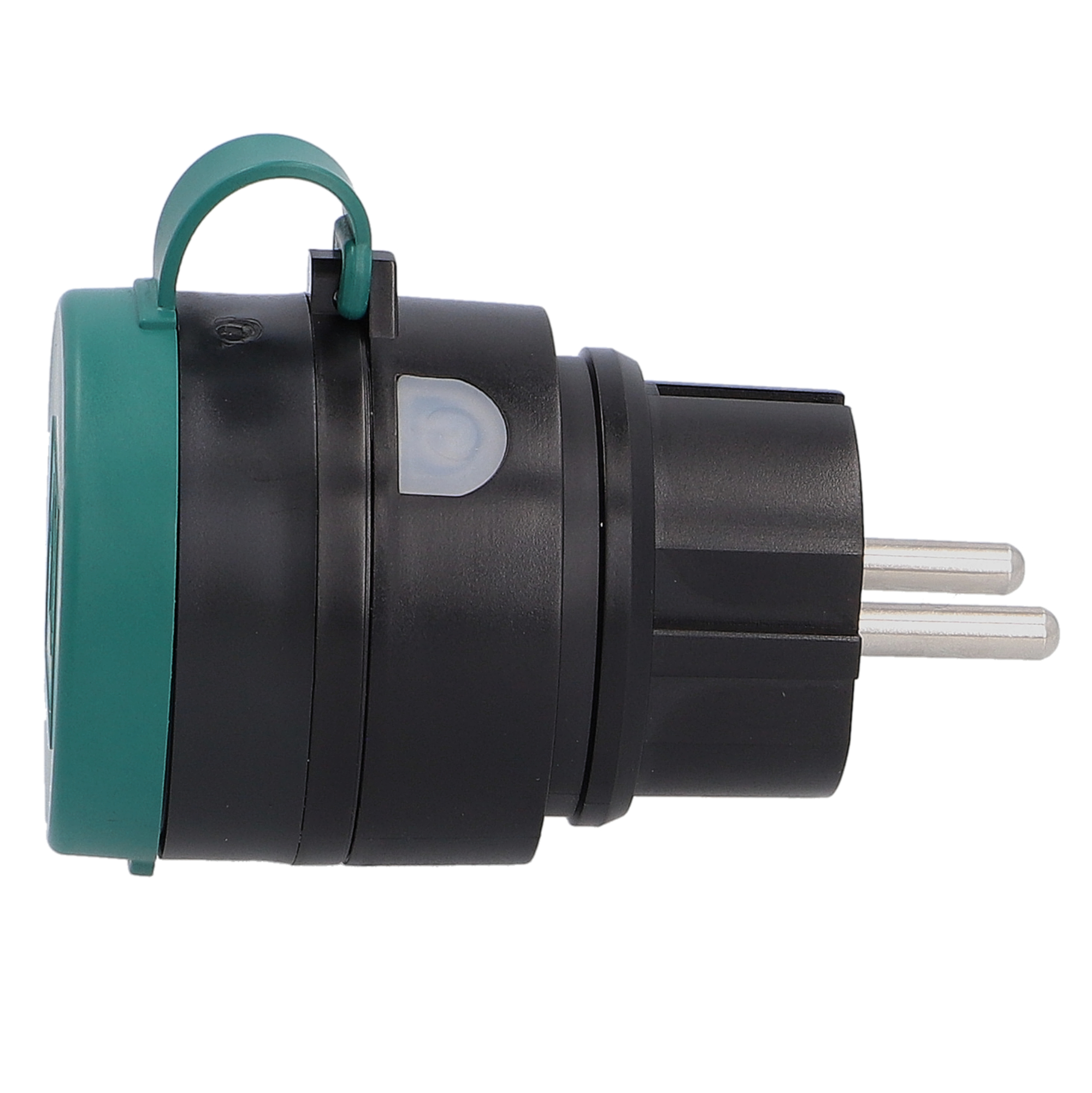 Unitec Zwischenstecker für Außenbereich mit WIFI & Schalter schwarz-grün