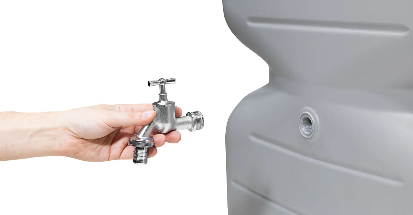 Garantia Gartentank Cubus, 1000 l, betongrau 