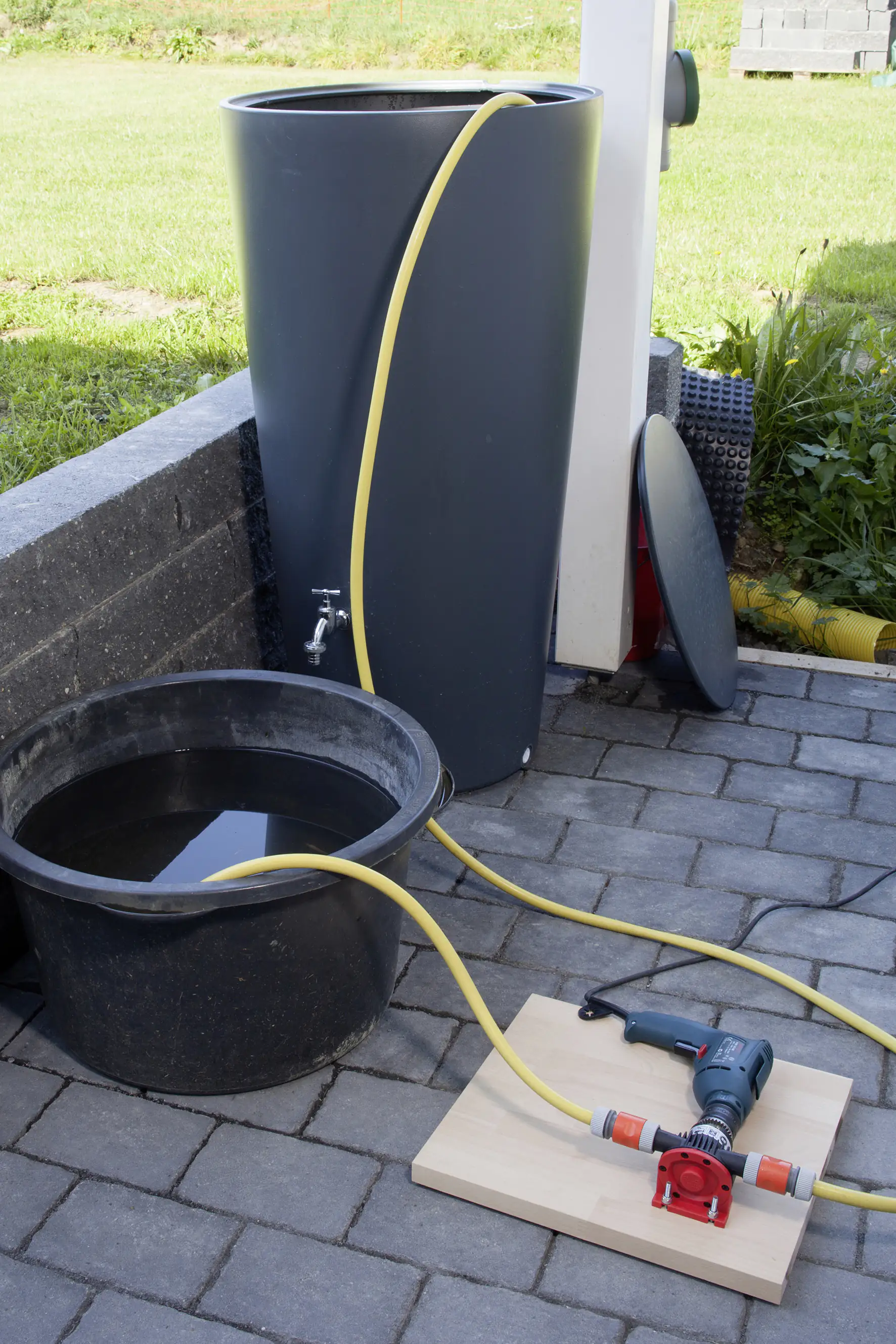 Wolfcraft Bohrmaschinen-Pumpe 3000 l/h Kunststoffgehäuse