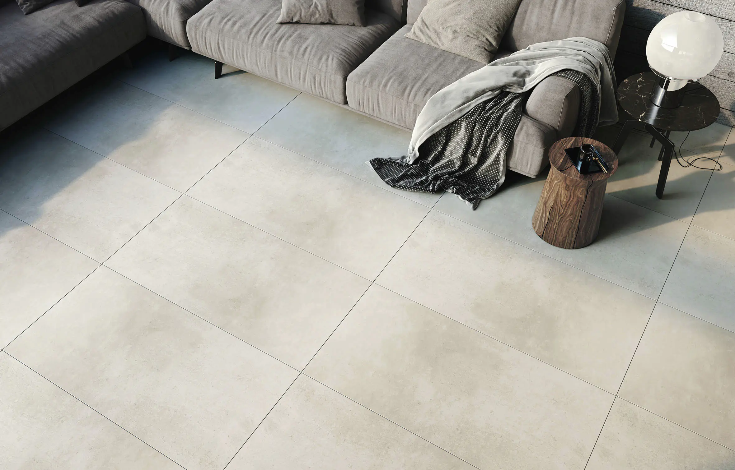 Bodenfliese Feinsteinzeug Vision Bone 60 x 120 cm