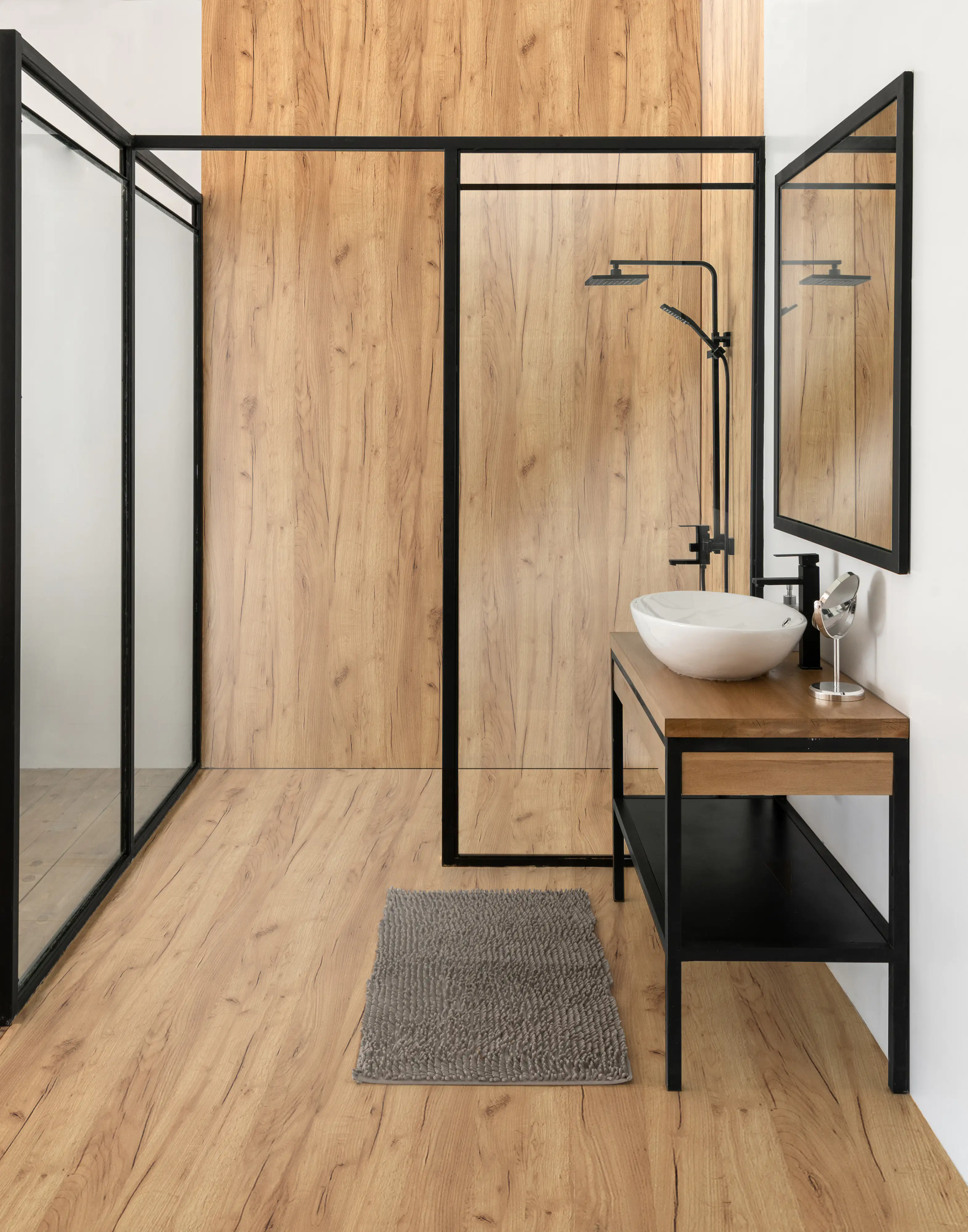 Wandpaneel Rocko Gold Craft Oak 265 x 123 x 0,4 cm braun