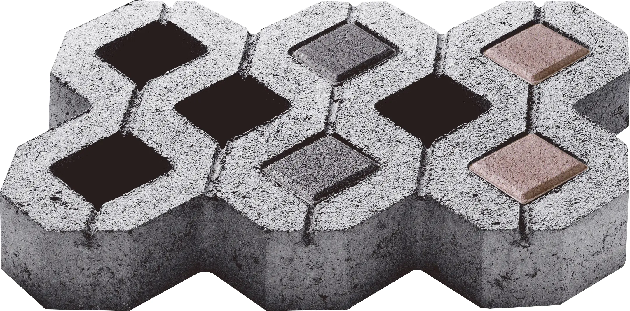 Kann Rasengitterfüllstein 7,8 x 7,8 x 8 cm anthrazit