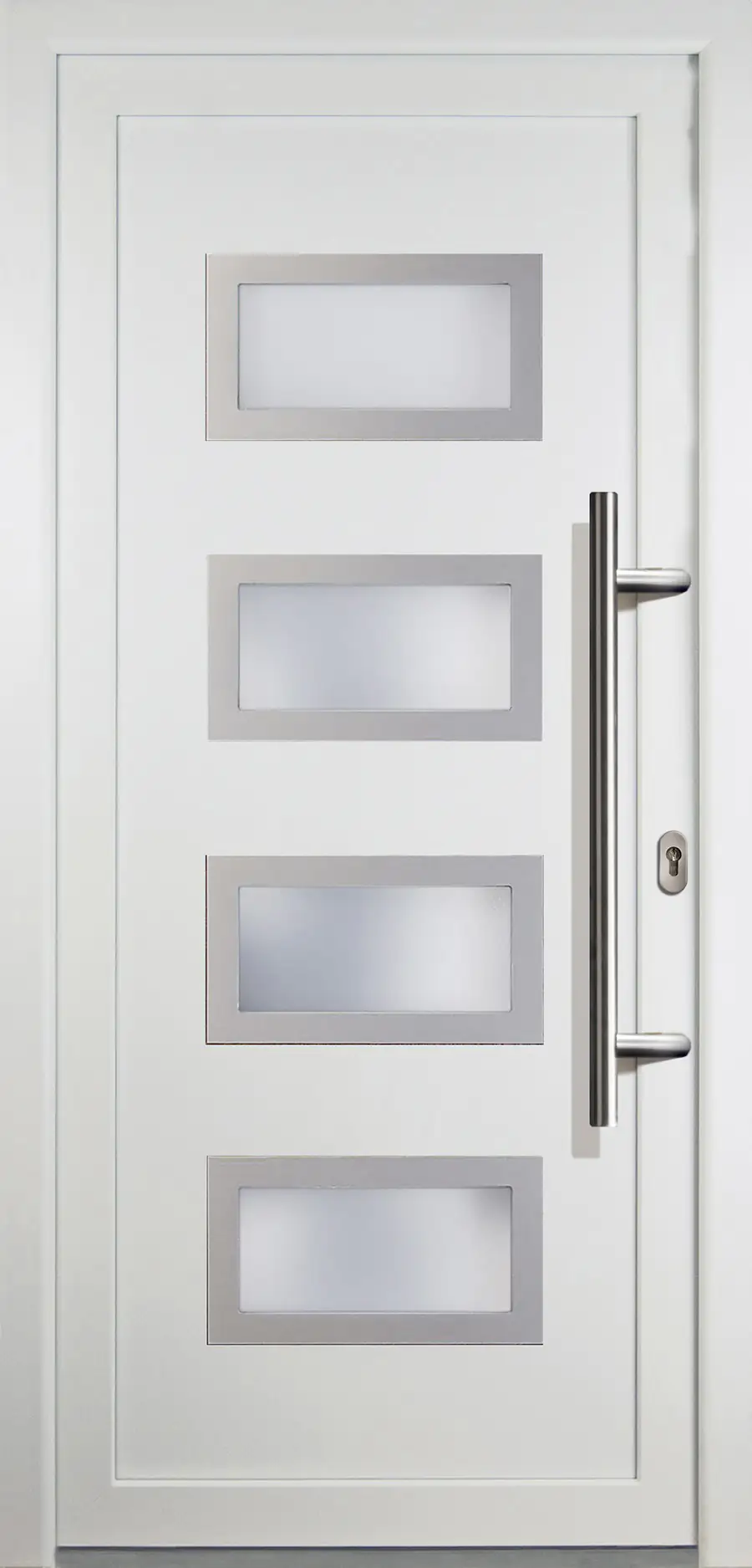 4060691154198 Meeth Haustür Signum Exclusiv PVC Modell 92 108 x 200 cm, DIN rechts, weiß