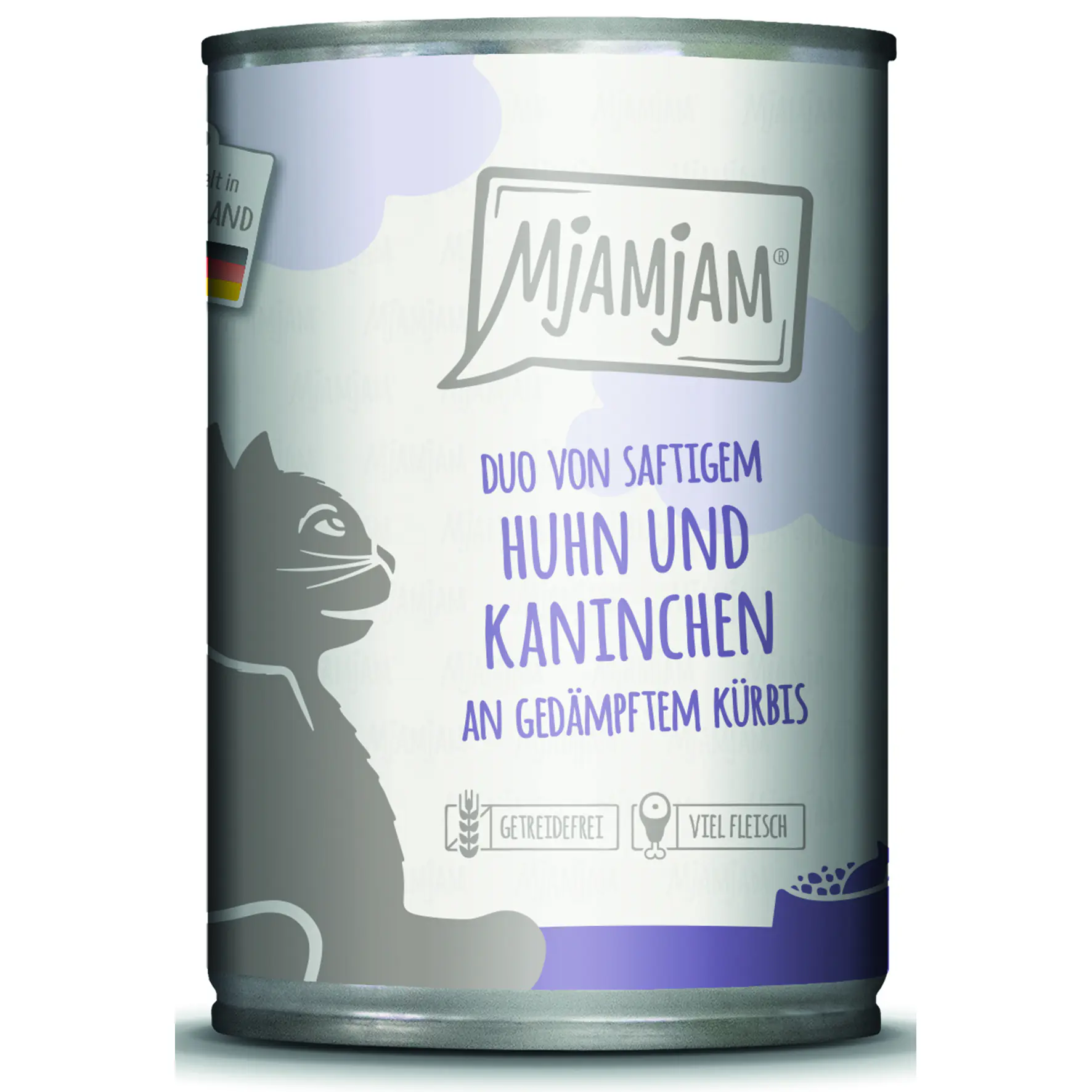 MjAMjAM Duo Katzennassfutter Adult ohne Konservierungsstoffe 400 g Huhn & Kanin