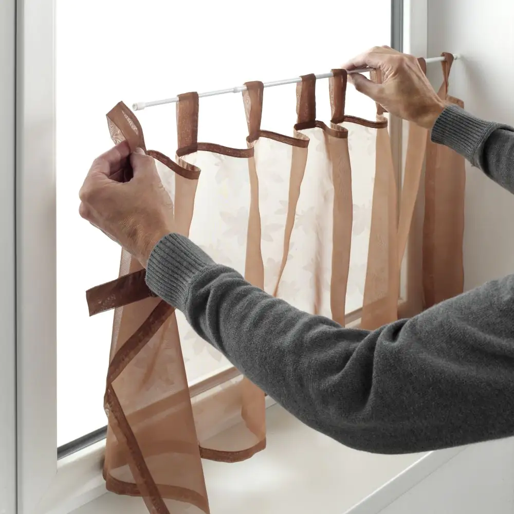 Gardinia Klemmstange weiß, Ø 8 mm, ausdrehbar 45 - 65 cm