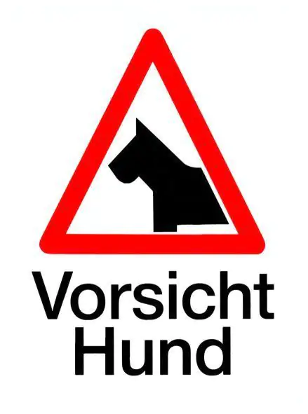 Conacord Klebeschild "Vorsicht Hund"