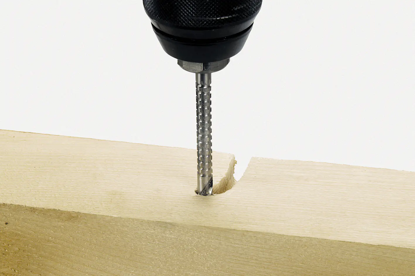 Wolfcraft Fräsbohrer HSS für Holz/Metall 2512000 Ø 6 mm Rundschaft