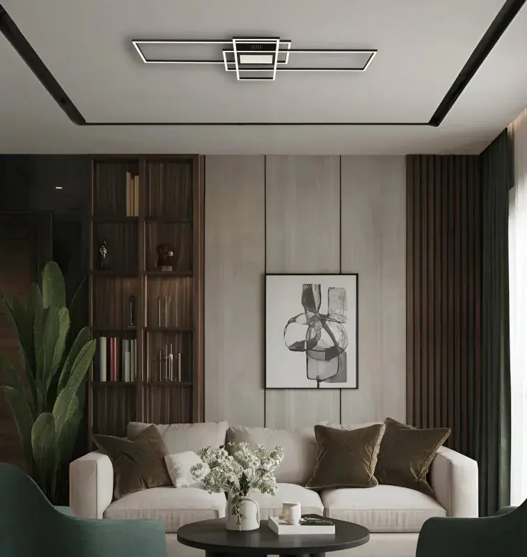 Globo Deckenleuchte Saunders 110,8 x 42 cm schwarz CCT