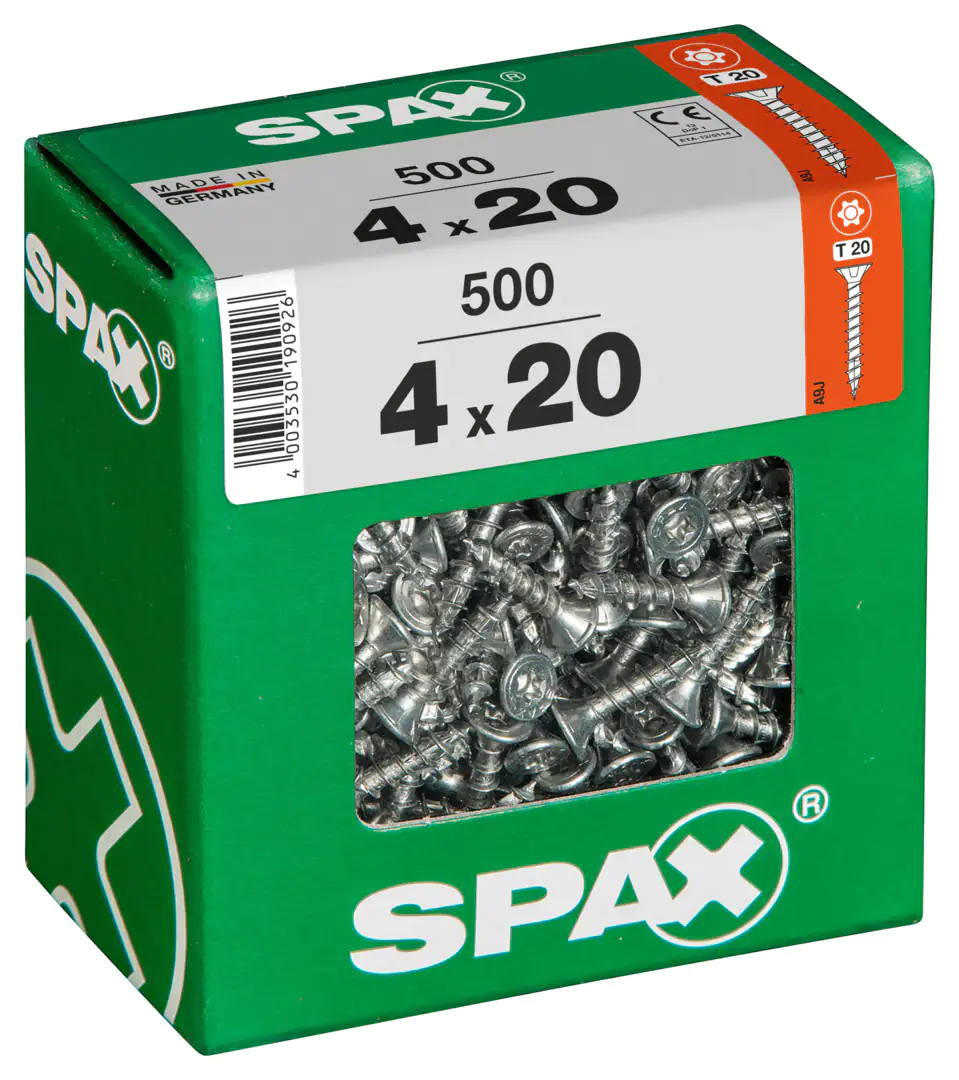 Spax Universalschrauben 4.0 x 20 mm TX 20 - 500 Stk.