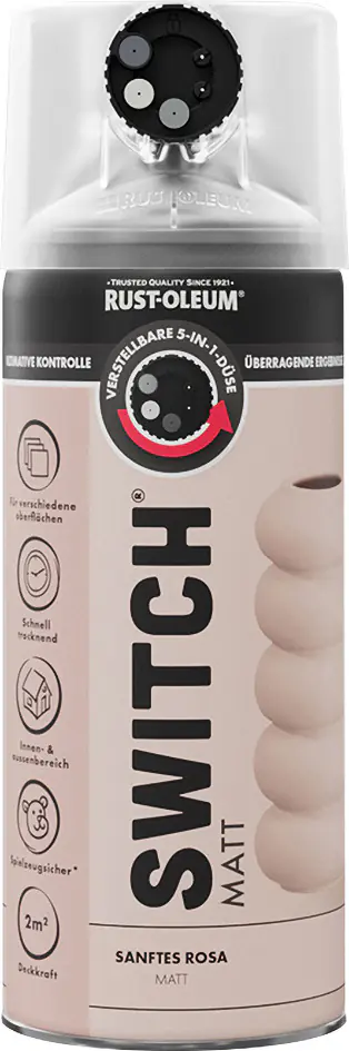 Rust-Oleum Sprühlack Switch 400 ml sanftes rosa matt