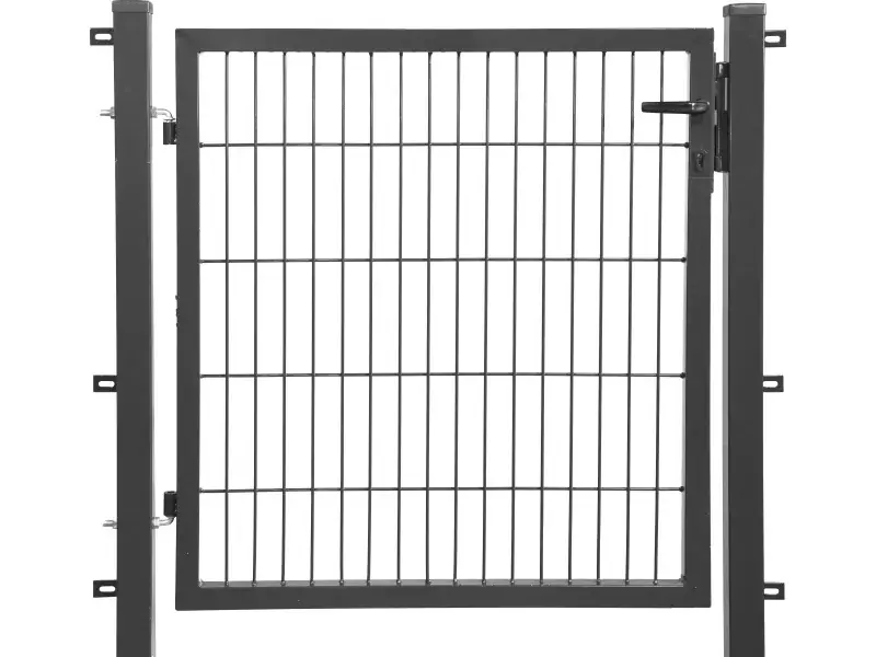 Floraworld Gartentor Comfort inkl. 2x Pfosten 120 x 100 cm anthrazit