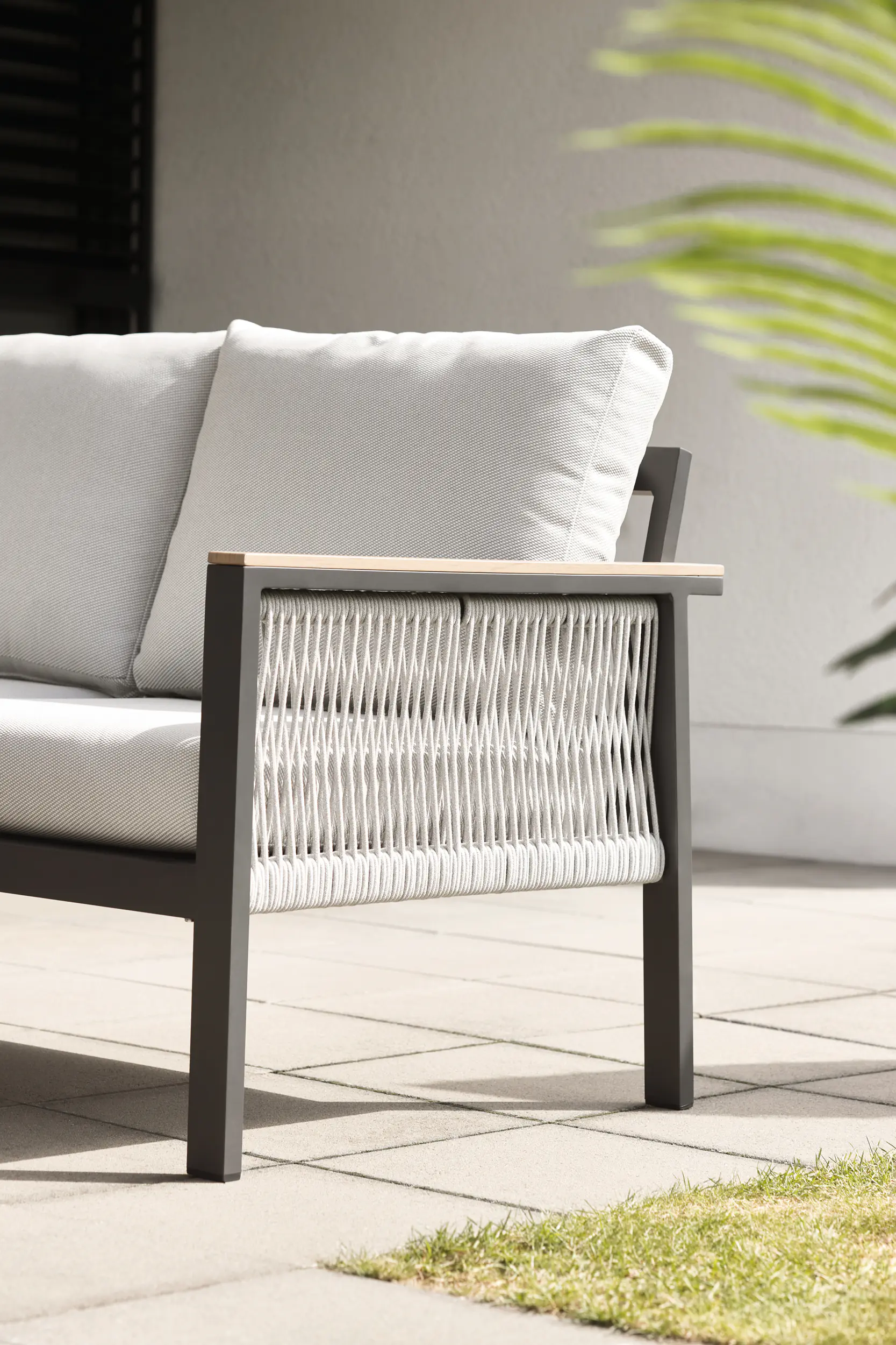 Primaster Gartenmöbel-Set Kos Aluminium in Holzoptik