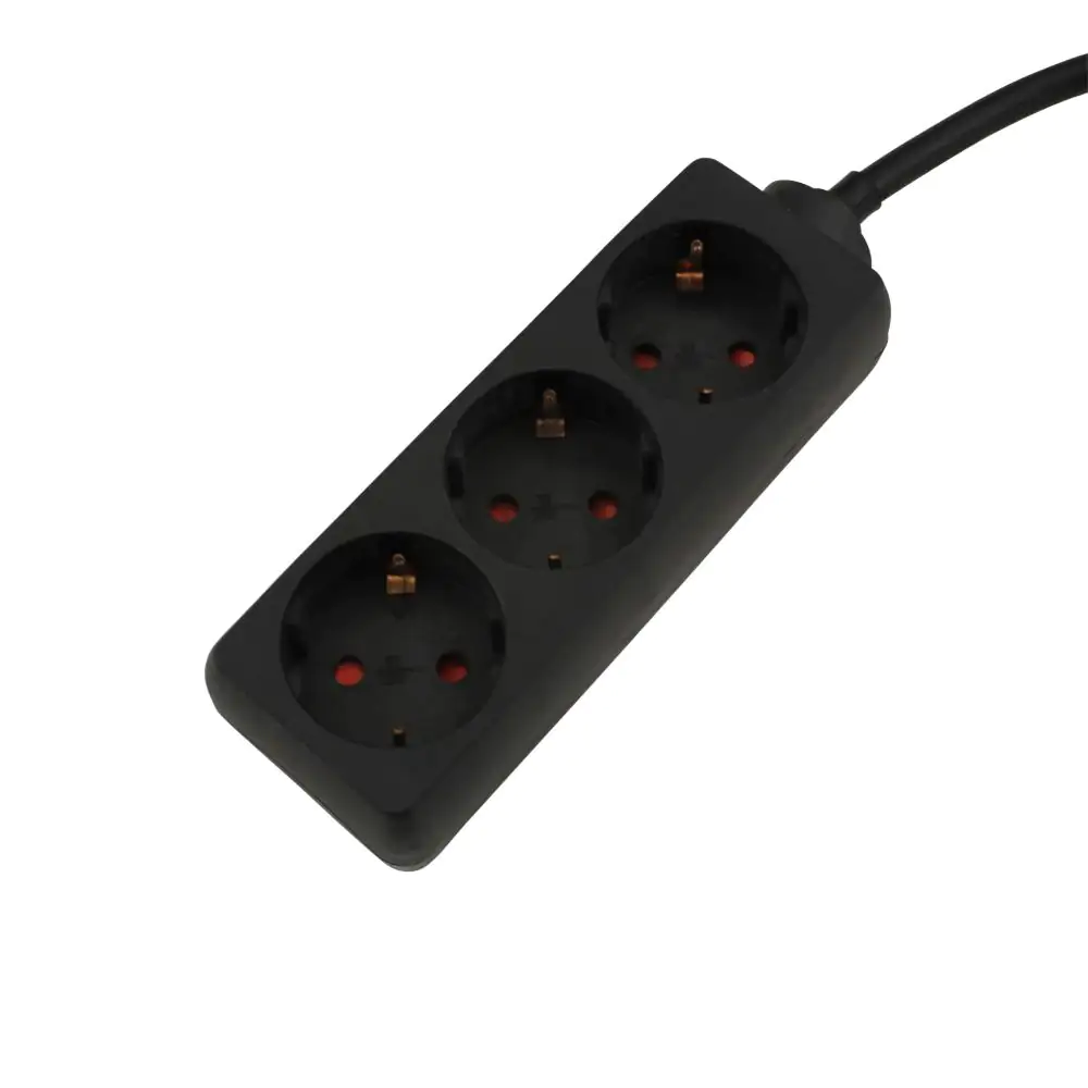 Unitec Steckdosenleiste 3-fach 3m mit Berührungsschutz, schwarz Unitec Steckdosenleiste 3-fach 3m mit Berührungsschutz, schwarz