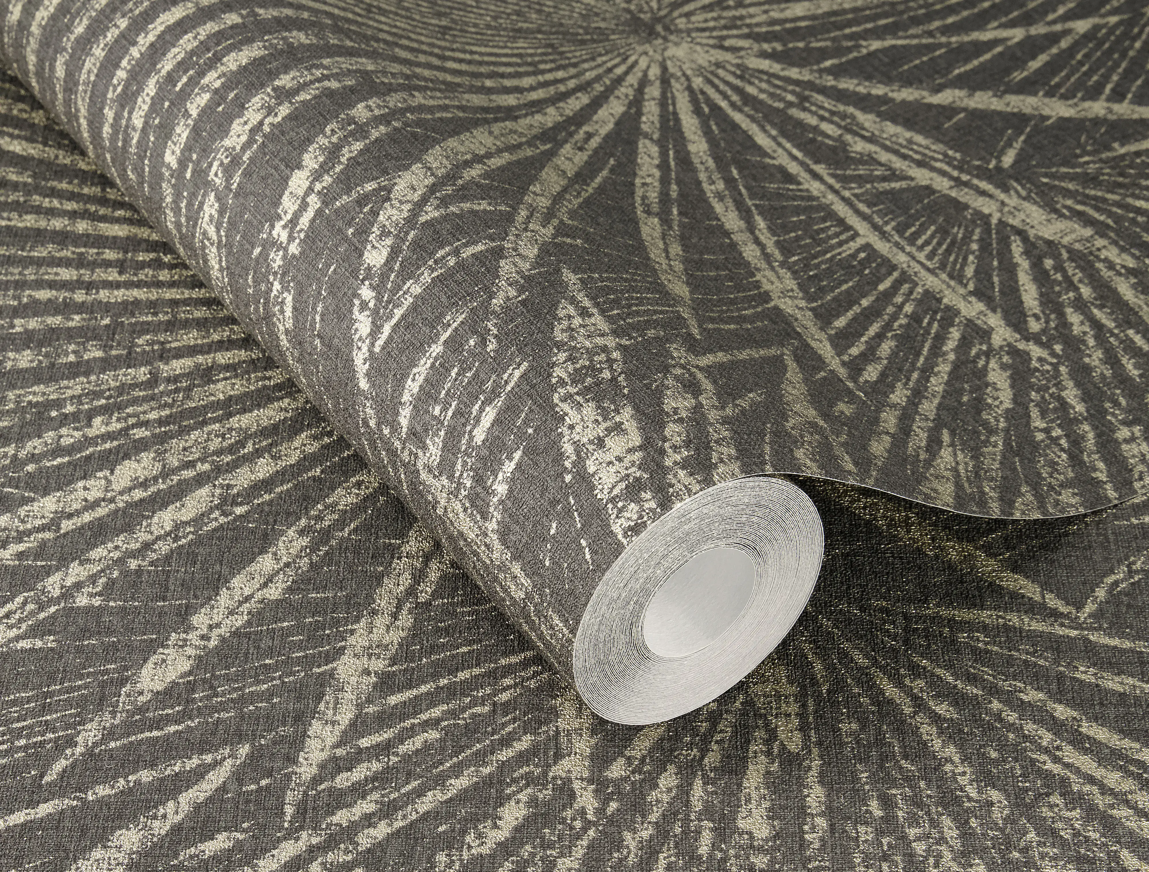 Rasch Vliestapete 555745 Grau-Grauschwarz Muster & Motive 10,05 m x 0,53 m