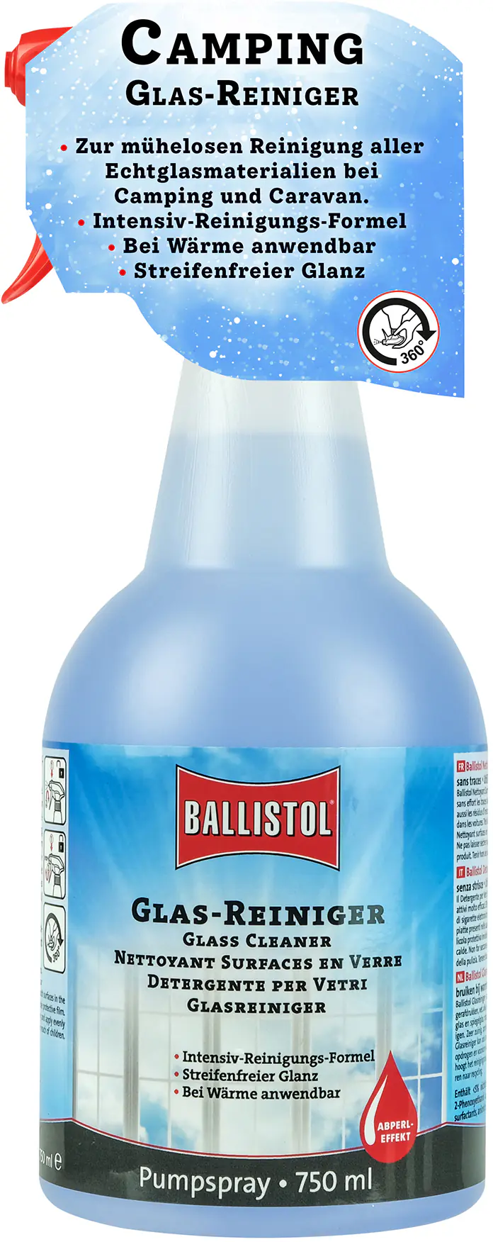 Ballistol Camping Glas-Reiniger 750ml