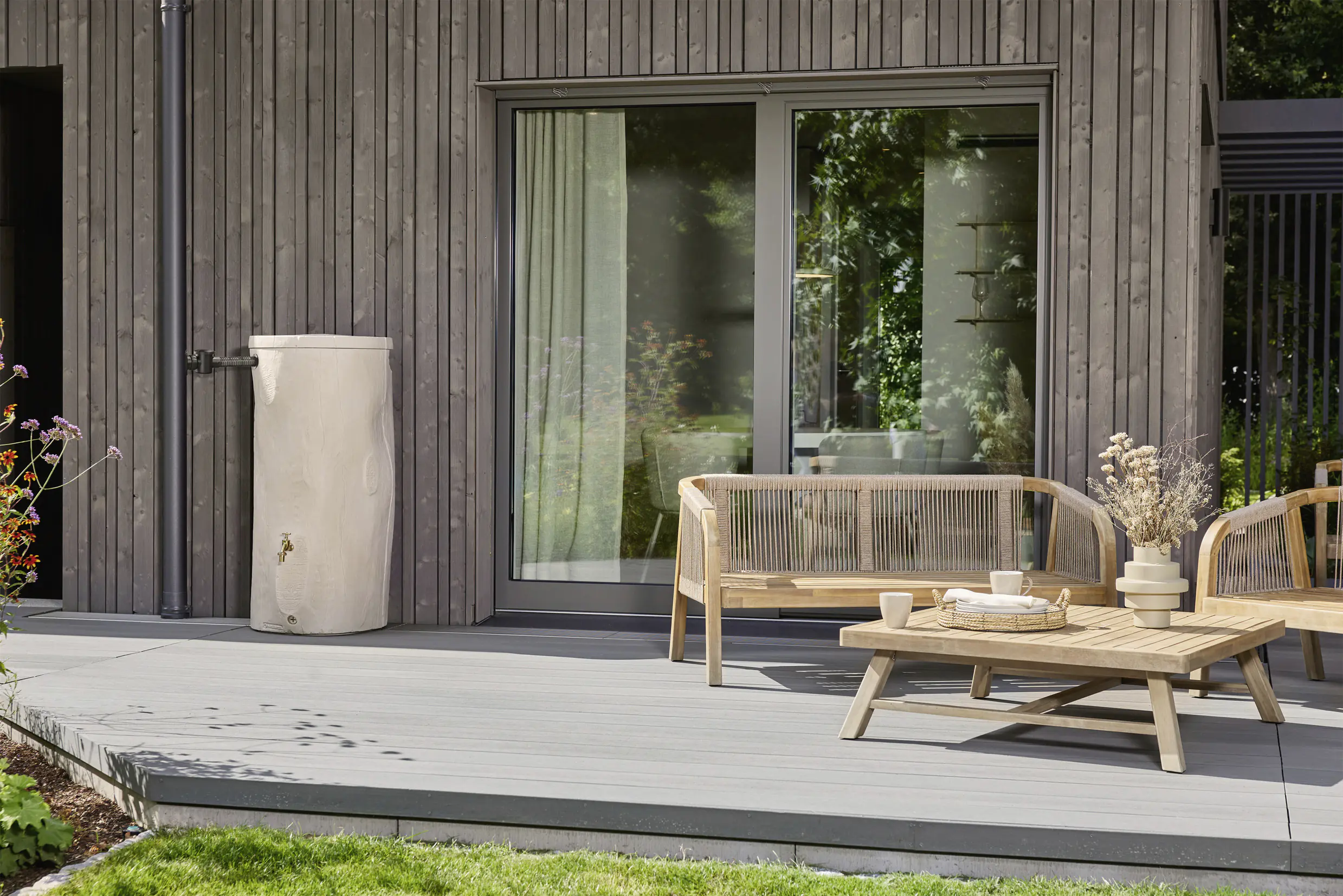 Garantia Regenspeicher Woodstock Baumstamm rund 250 L