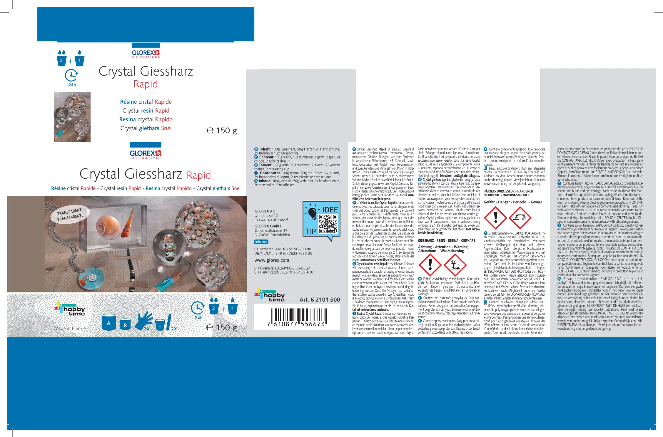Glorex Crystal-Giessharz 150 g Glorex Crystal-Giessharz 150 g