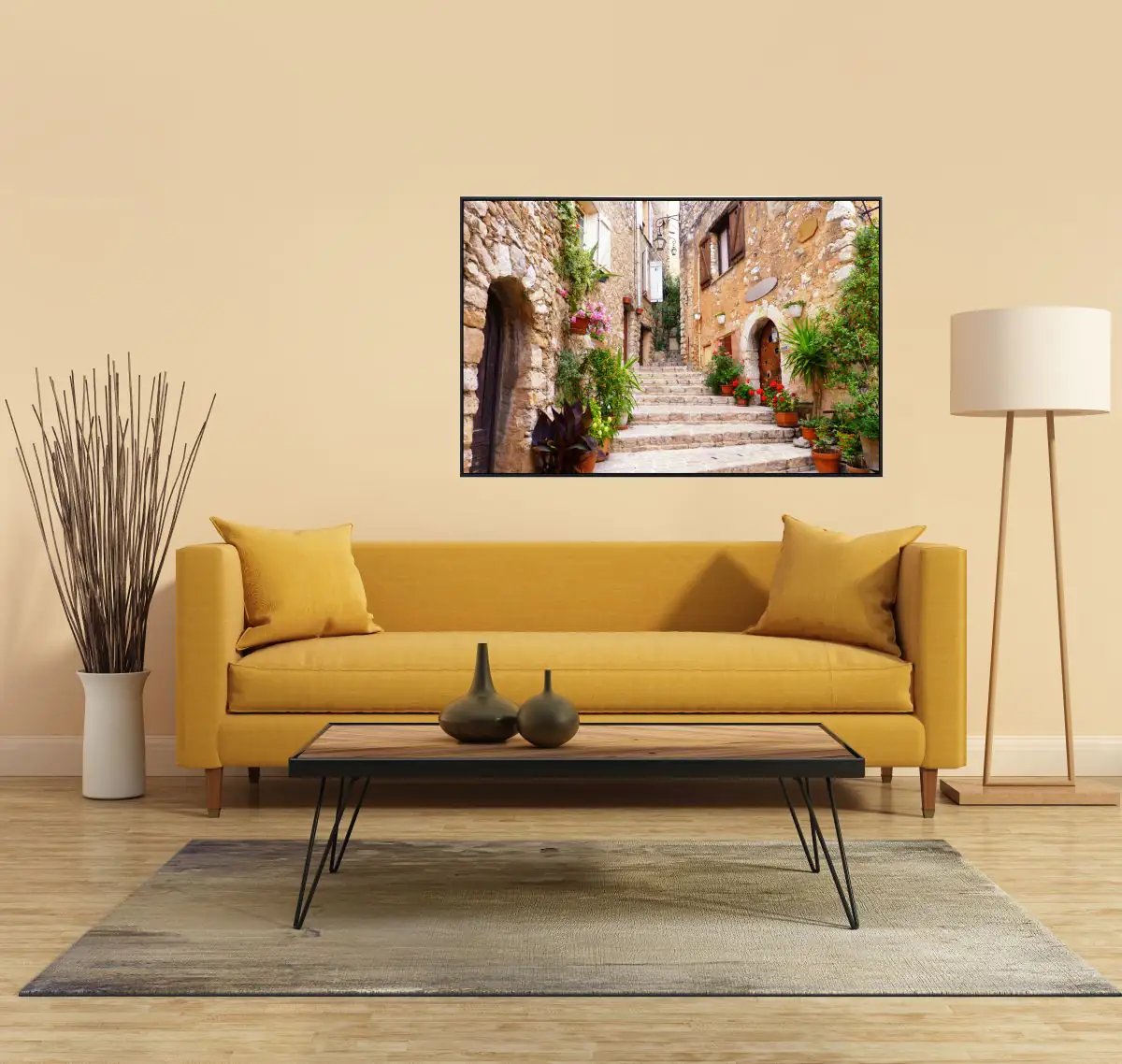 papermoon Infrarotheizkörper EcoHeat 75x120 cm 900 Watt, Mallorca Gasse