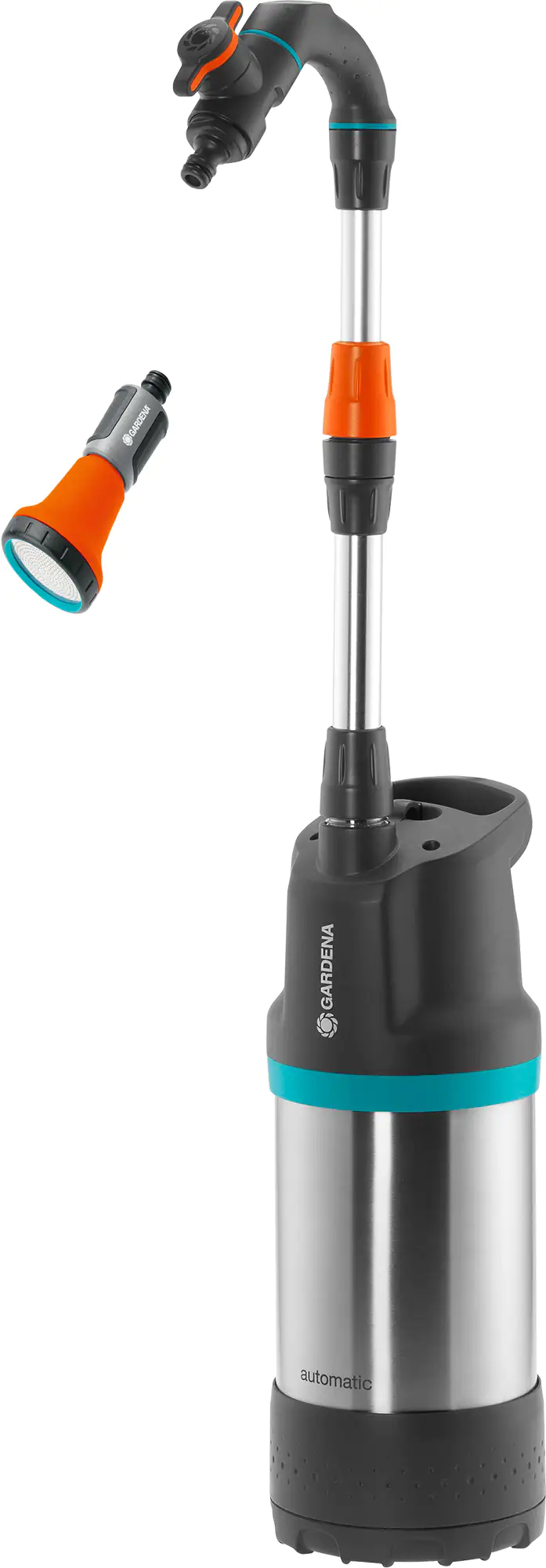Gardena Regenfasspumpe 4700 l/h 23 m 550 Watt inox automatic Gardena Regenfasspumpe 4700 l/h 23 m 550 Watt inox automatic