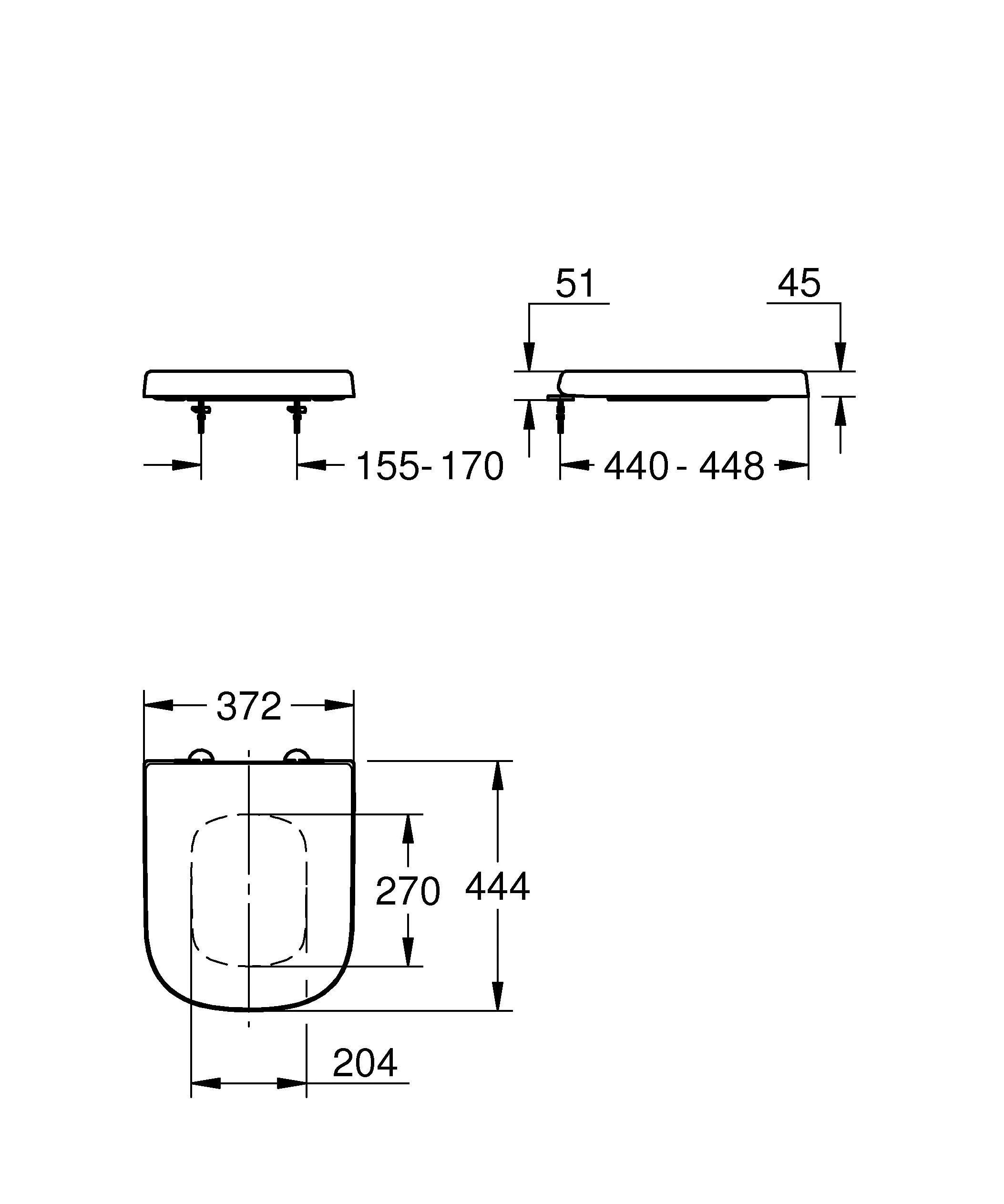 Grohe WC-Sitz Euro mit Absenkautomatik Softclose weiß