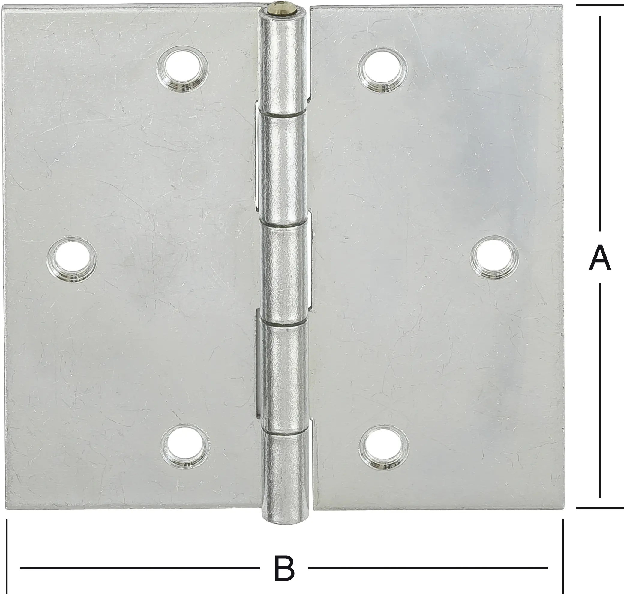Vormann Käntige Scharniere verzinkt 80 x 80 mm