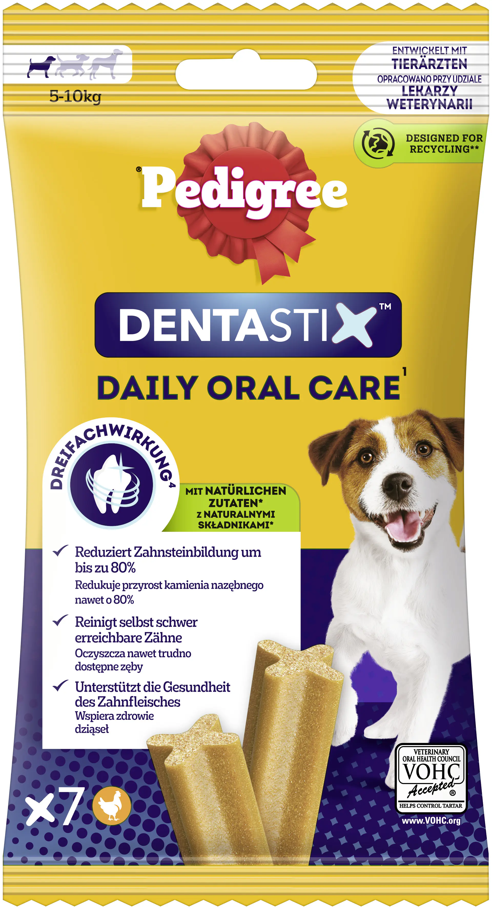 Pedigree Dentastix Small für junge und kleine Hunde 7 Stück
