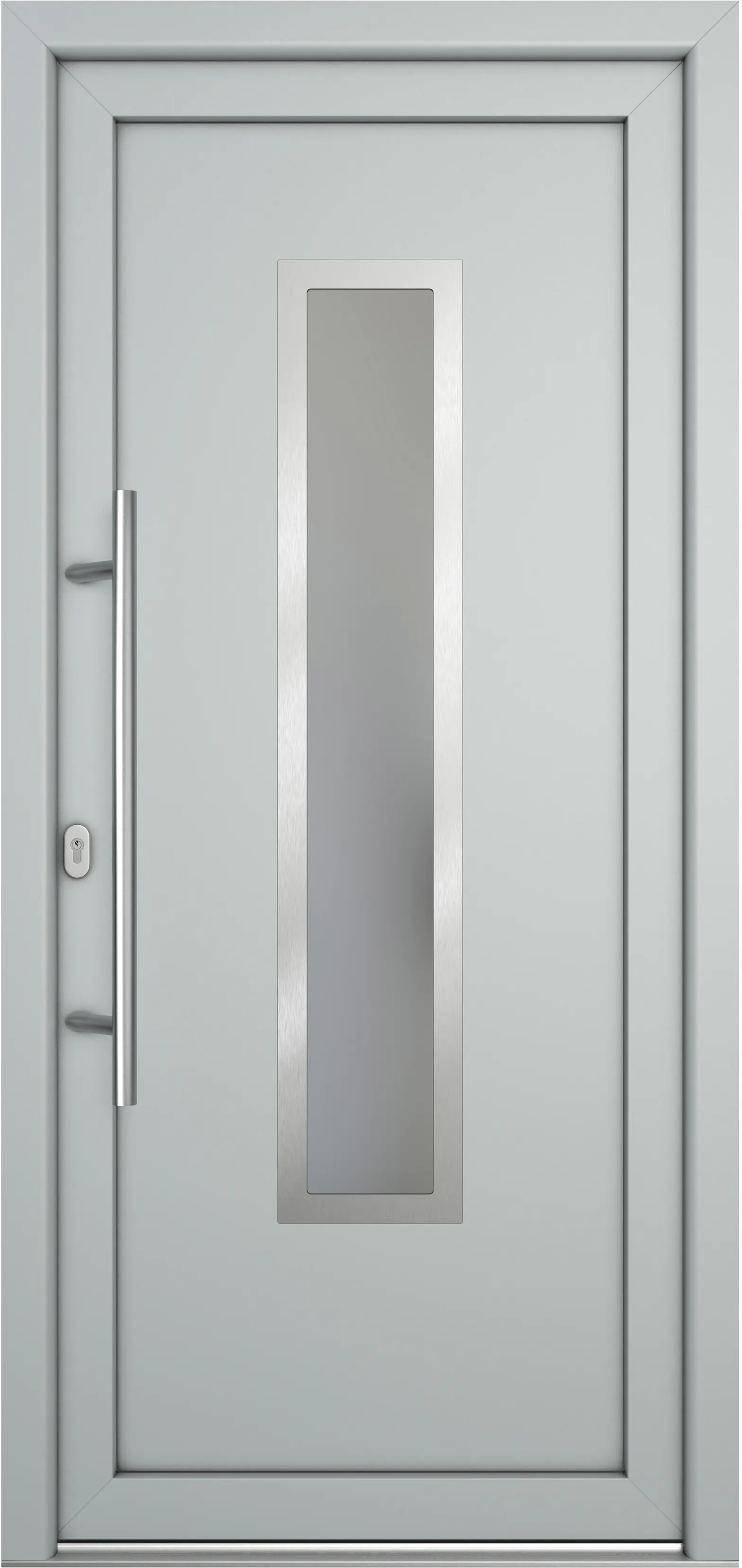 Meeth Haustür Signum Pro PVC Modell 32 88 x 200 cm DIN Links weiß/lichtgrau Meeth Haustür Signum Pro PVC Modell 32 88 x 200 cm DIN Links weiß/lichtgrau