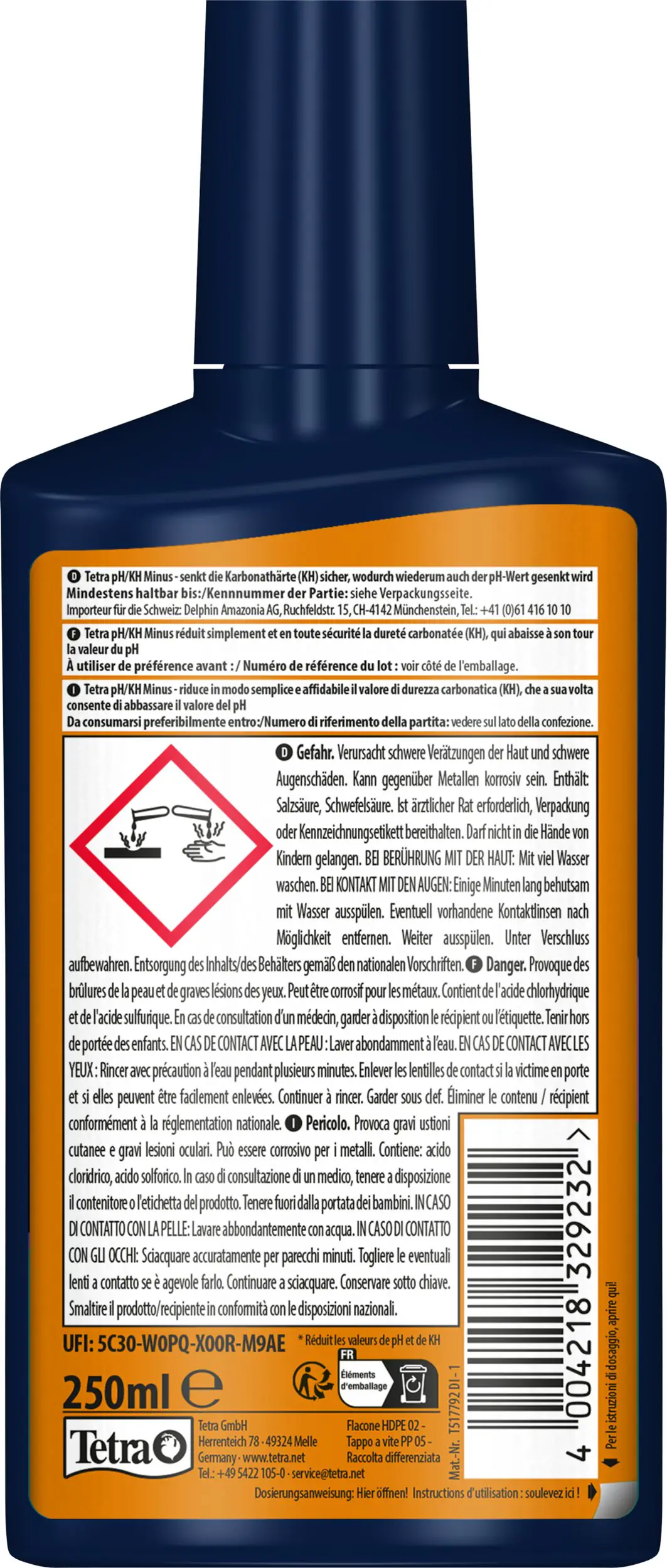 Tetra Aquariumpflege pH/KH Minus 250 ml