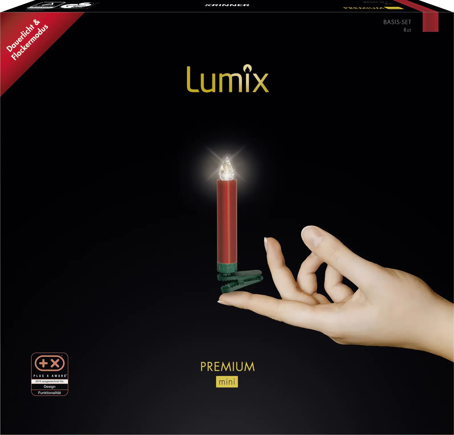 Krinner Lumix Weihnachtsbaumkerzen Premium mini Basisset 12 LEDs Krinner Lumix Weihnachtsbaumkerzen Premium mini Basisset 12 LEDs