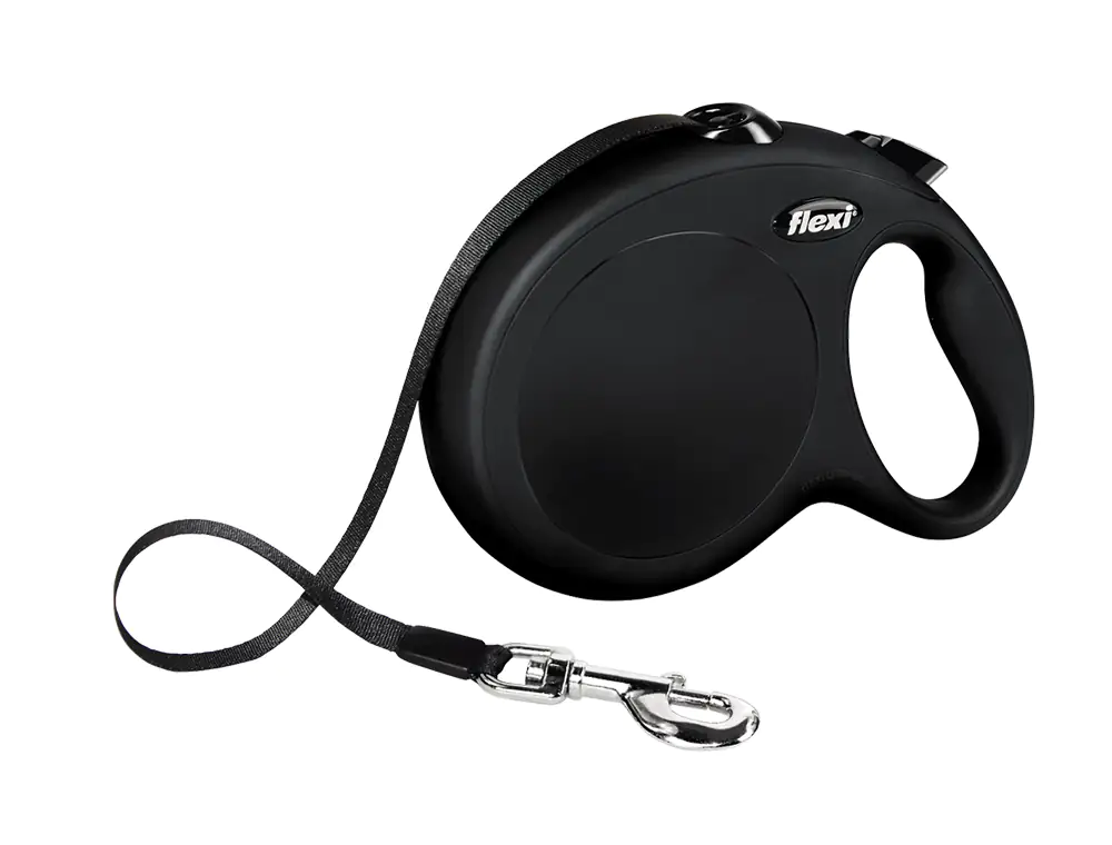 4000498023020 Flexi Hundeleine New Classic L schwarz, Gurt