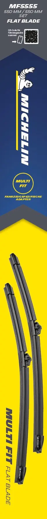 Michelin Scheibenwischer Multi Fit Set MF5555 Michelin Scheibenwischer Multi Fit Set MF5555