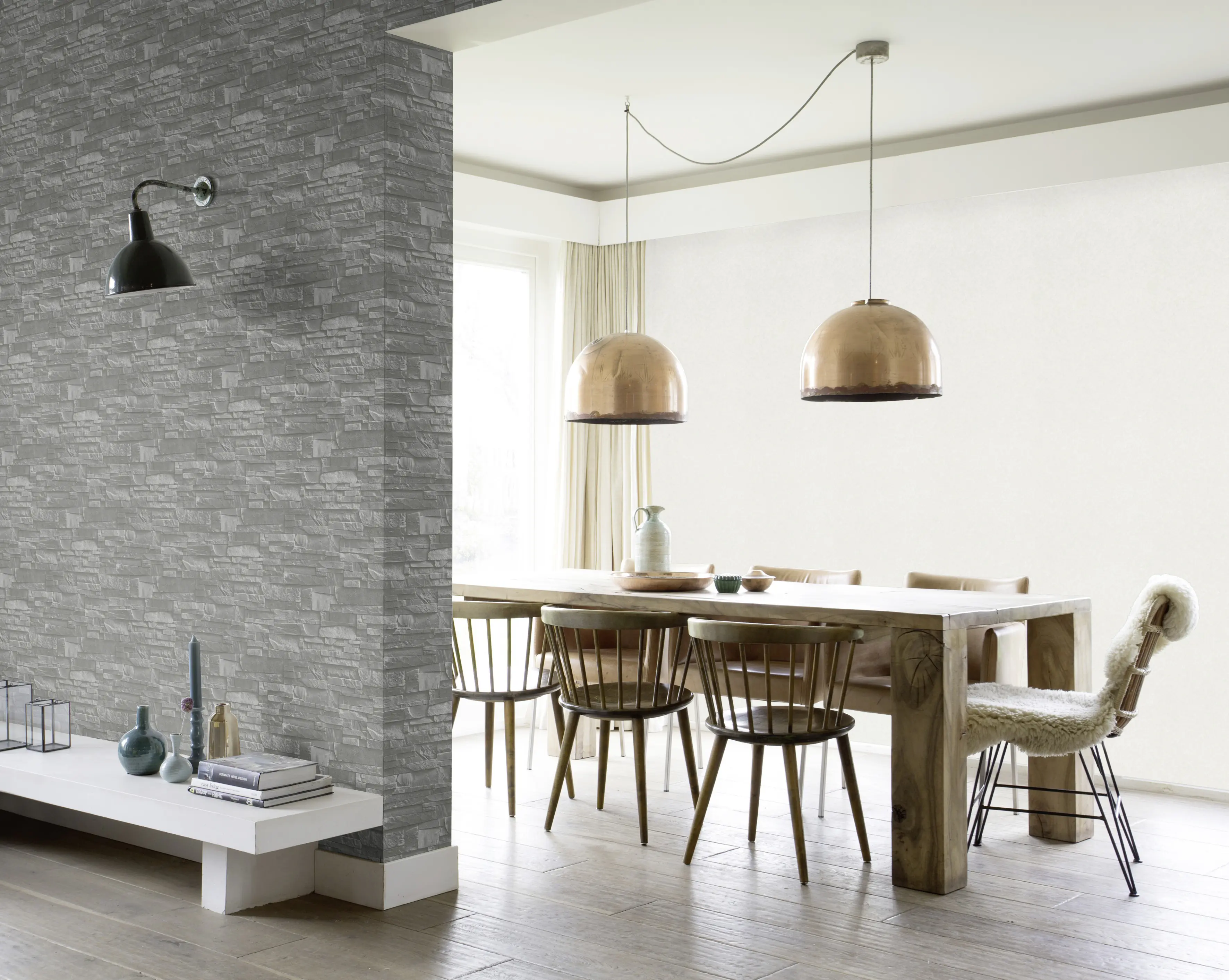 Rasch Vliestapete 475029 Factory steinoptik grau 10,4 x 0,53 m