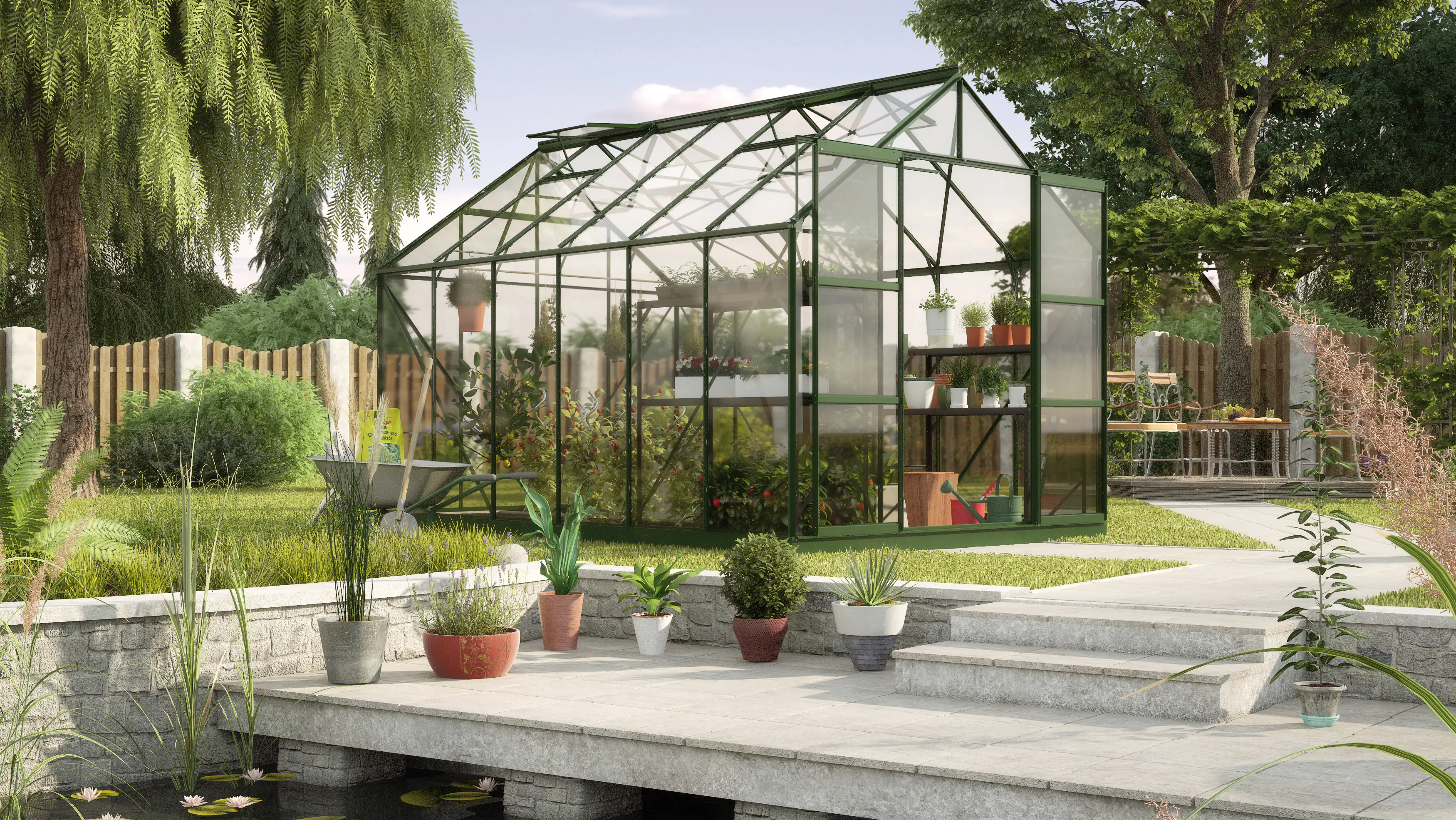 Vitavia Gewächshaus Uranus 9900 254 x 379 cm 3 mm Sicherheitsglas Vitavia Gewächshaus Uranus 9900 254 x 379 cm 3 mm Sicherheitsglas