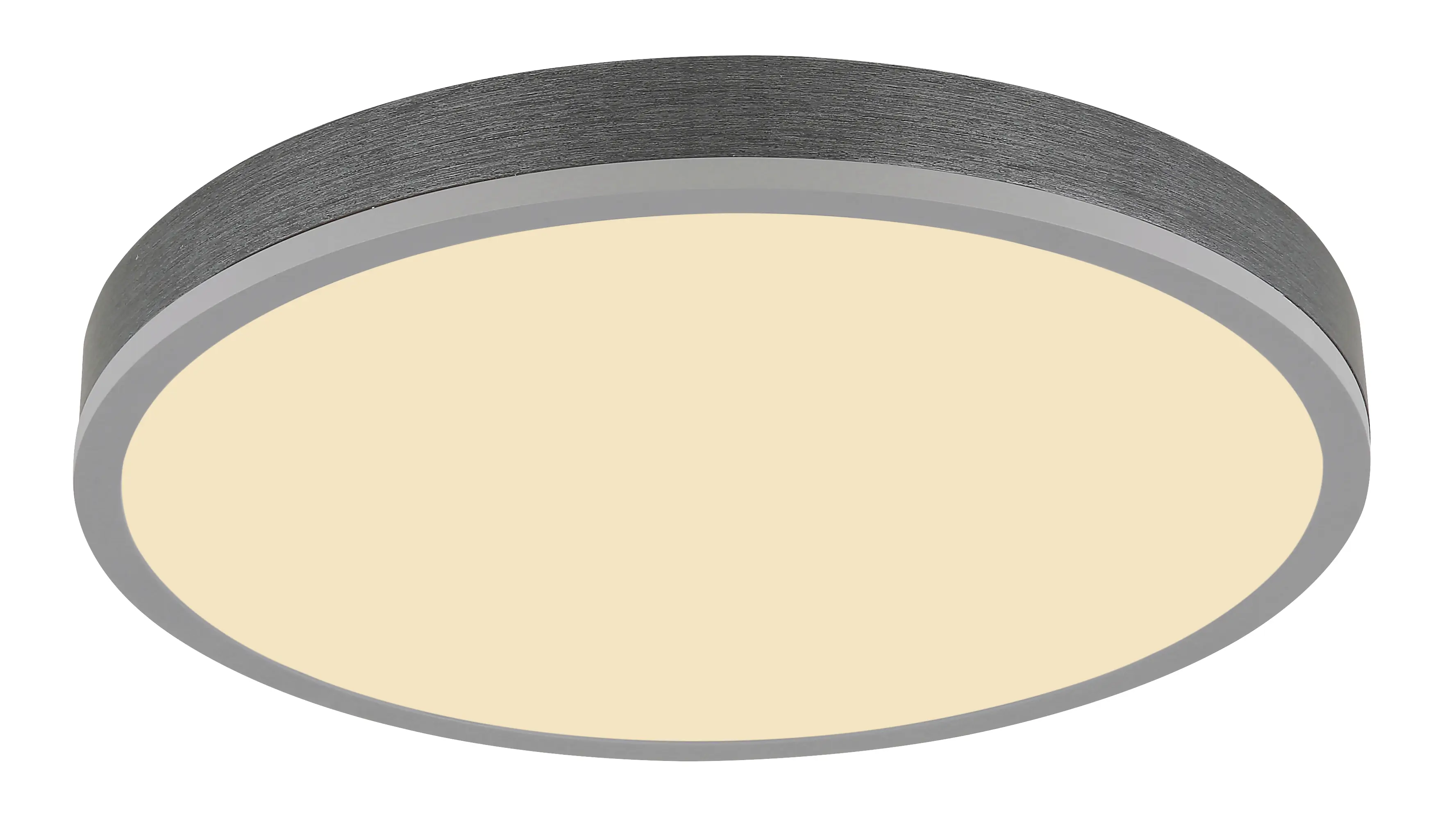Globo Deckenleuchte Doro Ø 45 x 8,5 cm silber warmweiß