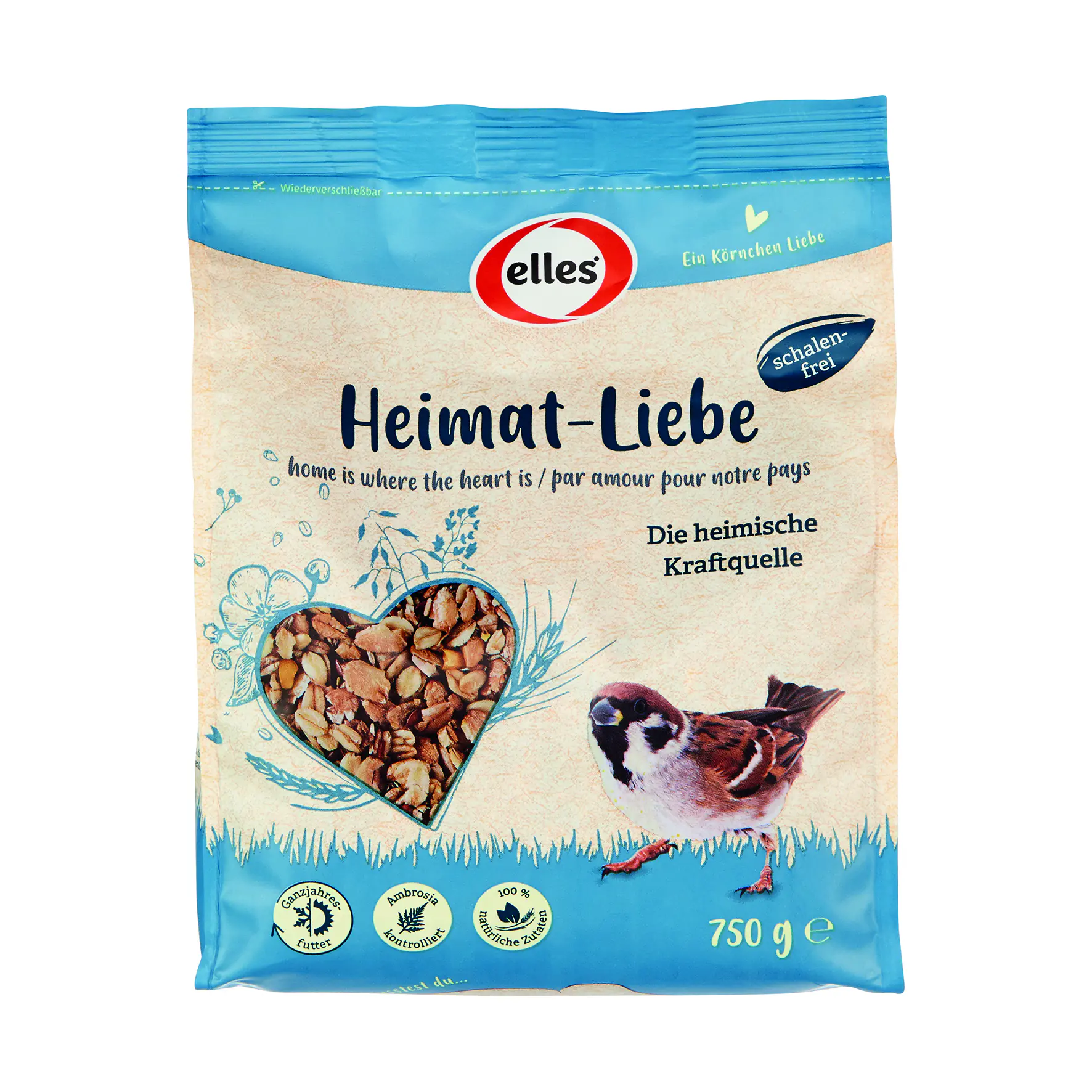 Elles Wildvogelfutter Heimat-Liebe 750 g
